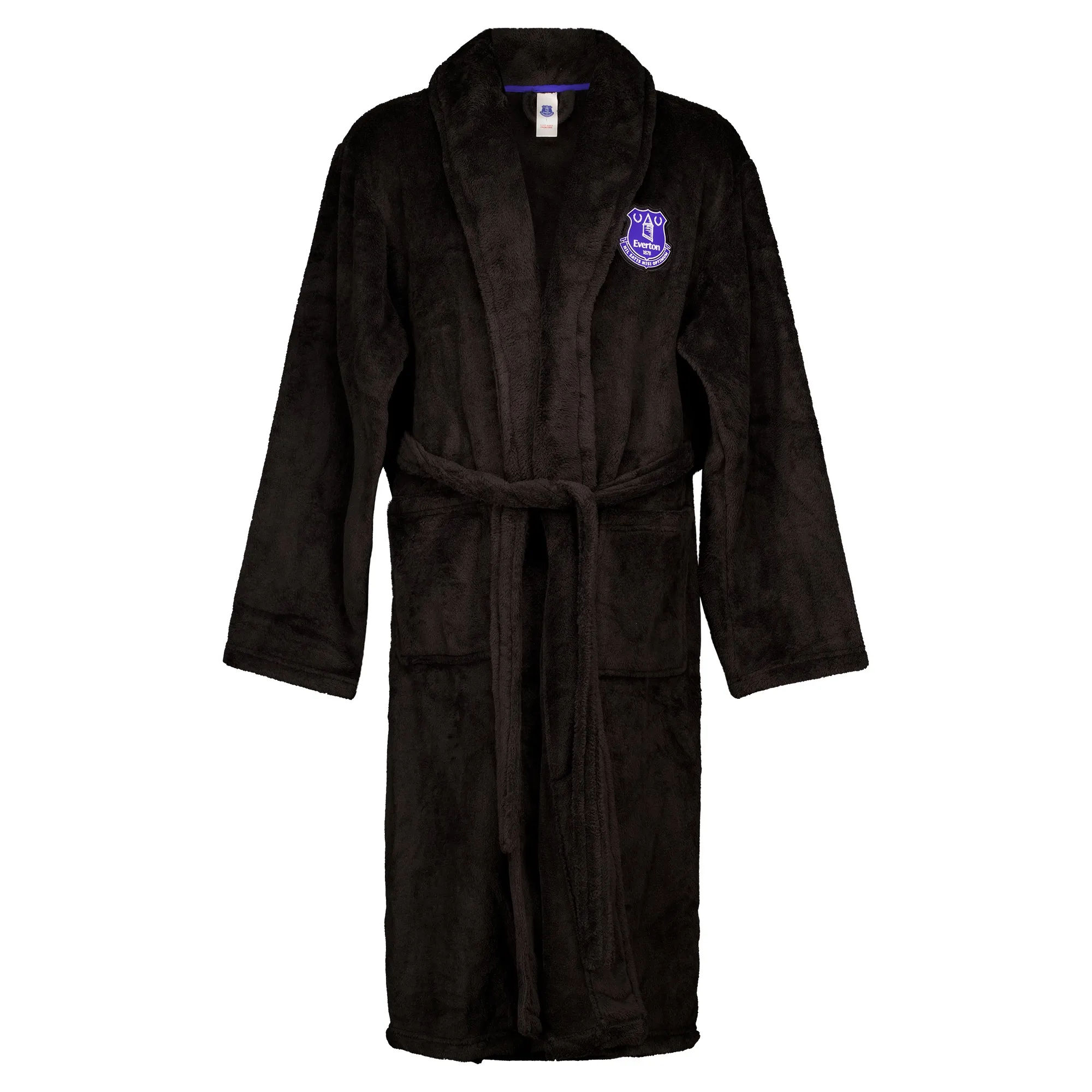 Everton Supersoft Dressing Gown - Black - Mens