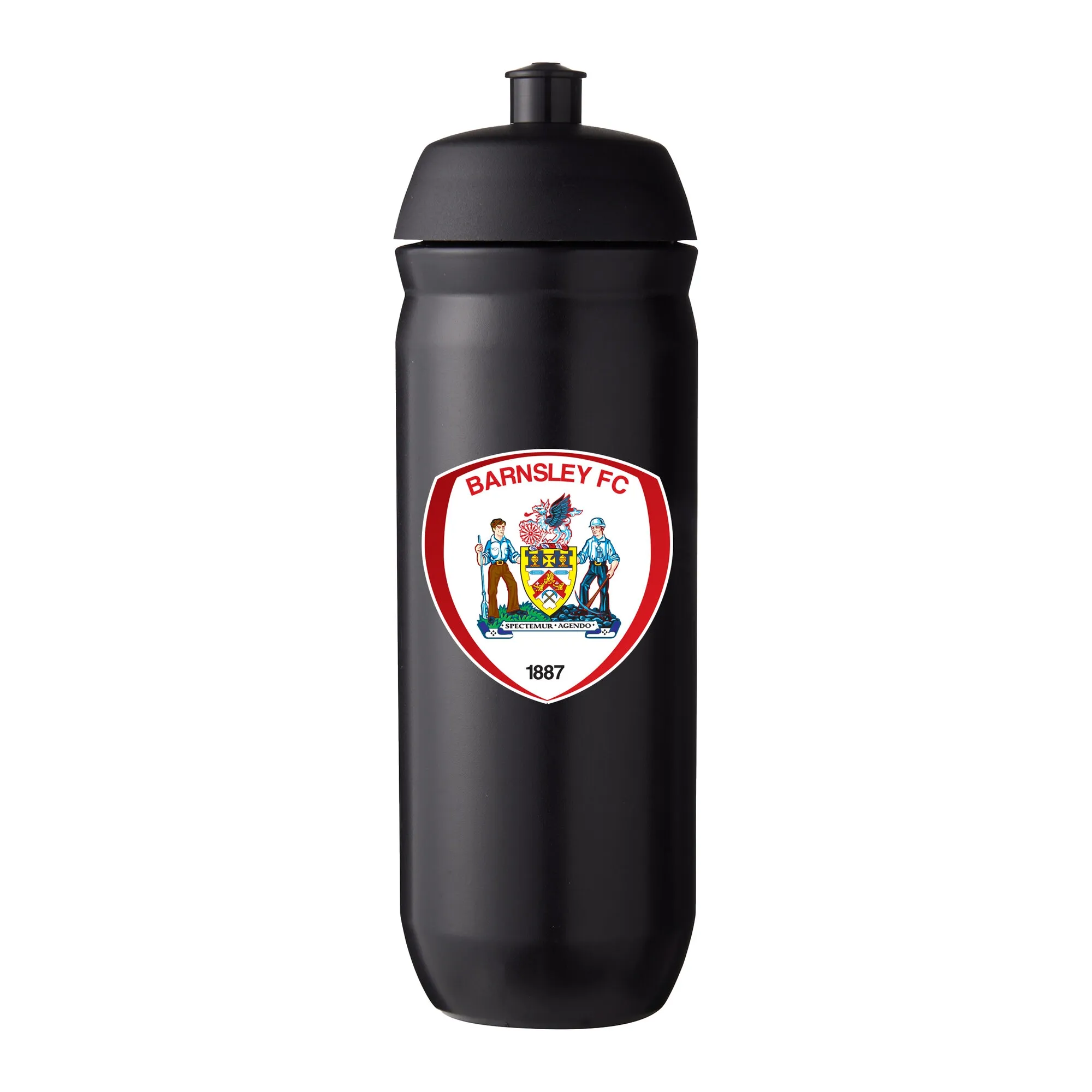 Barnsley FC Logo Plastic 750ml Waterbottle - Black