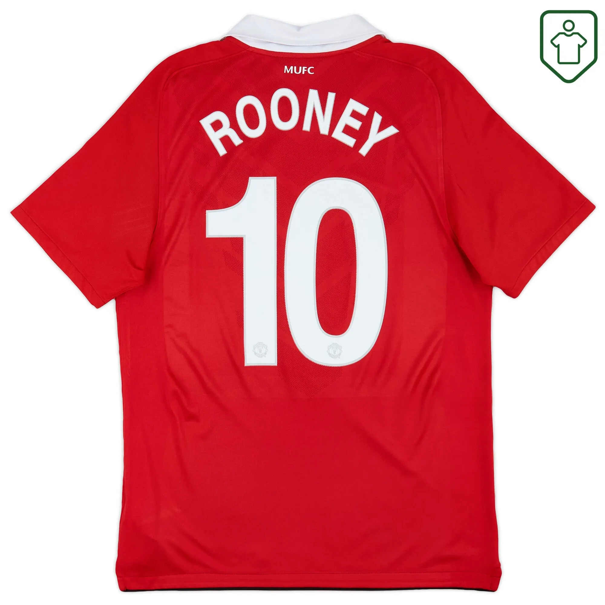 Manchester United Nike Home Shirt Rooney #10 2010-11 - Excellent - 8/10