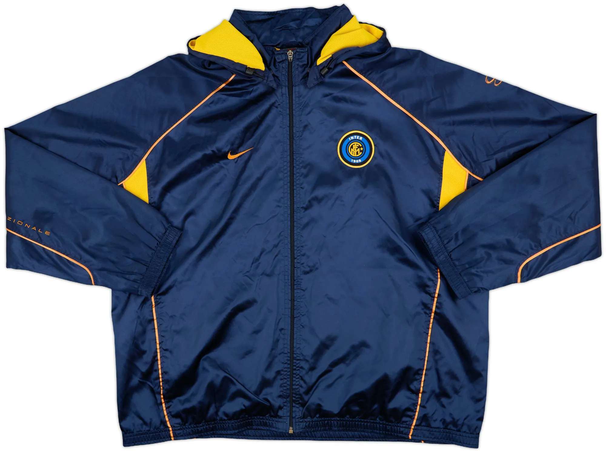 2001-02 Inter Milan Nike Hooded Track Jacket - 9/10 - (XL)