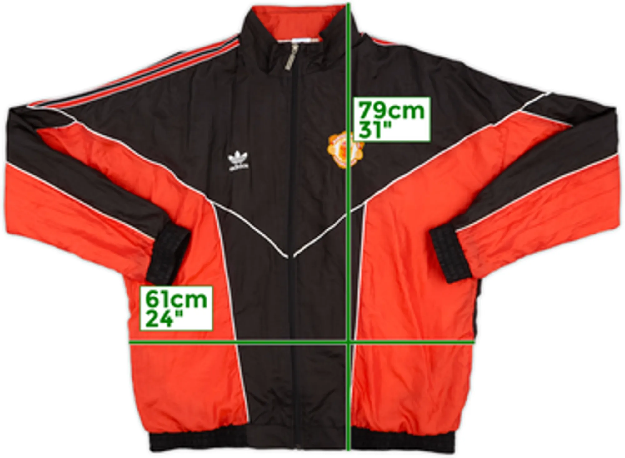 1988-90 Manchester United adidas Track Jacket - 10/10 - (L/XL)