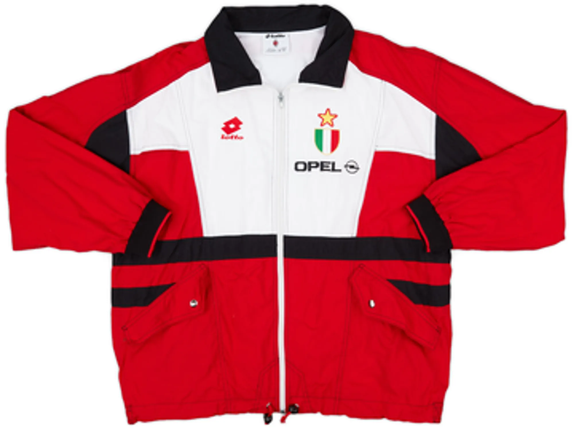 1995-96 AC Milan Lotto Track Jacket - 9/10 - (L)