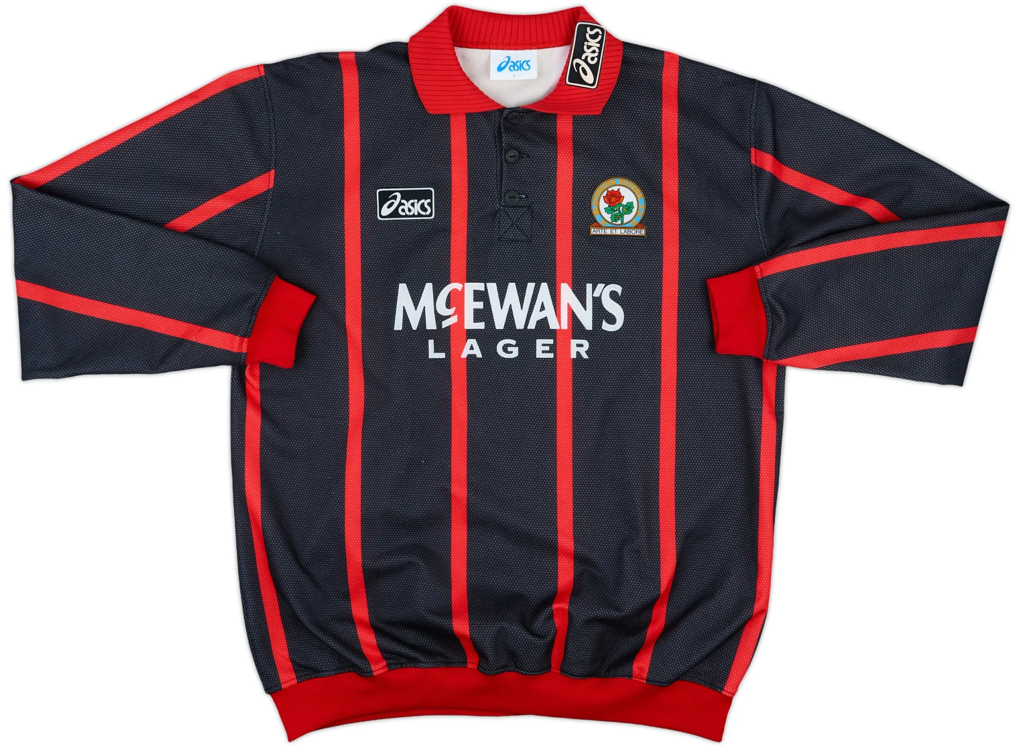 Asics Blackburn Rovers Mens SS Home Shirt 1994/95