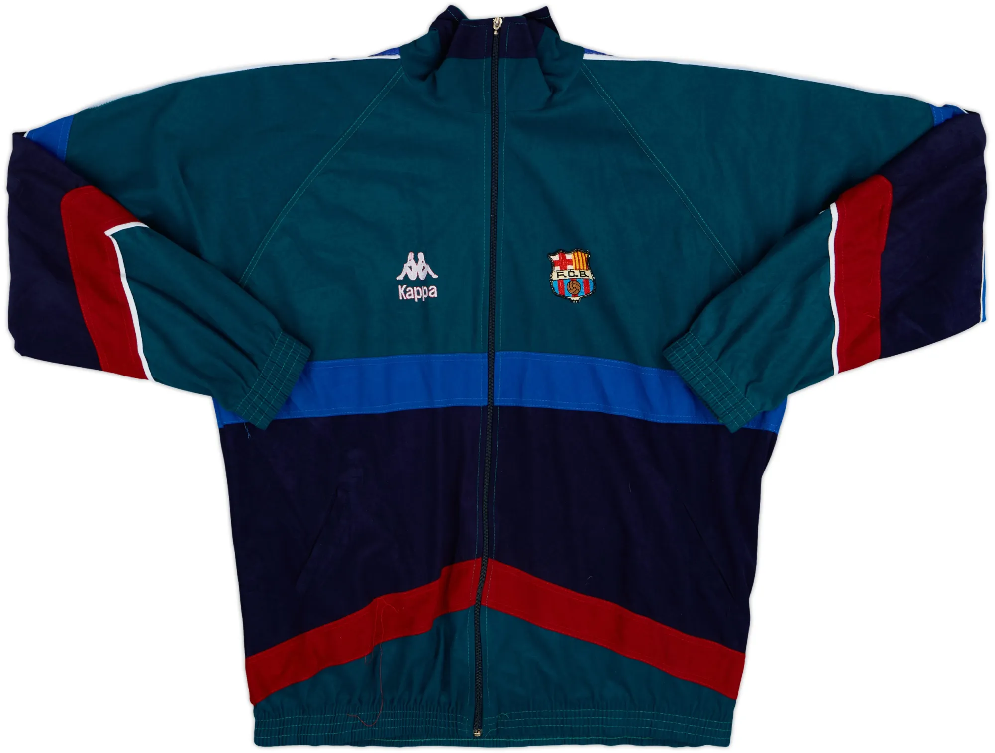 1995-97 Barcelona Kappa Track Jacket - 8/10 - (XL)