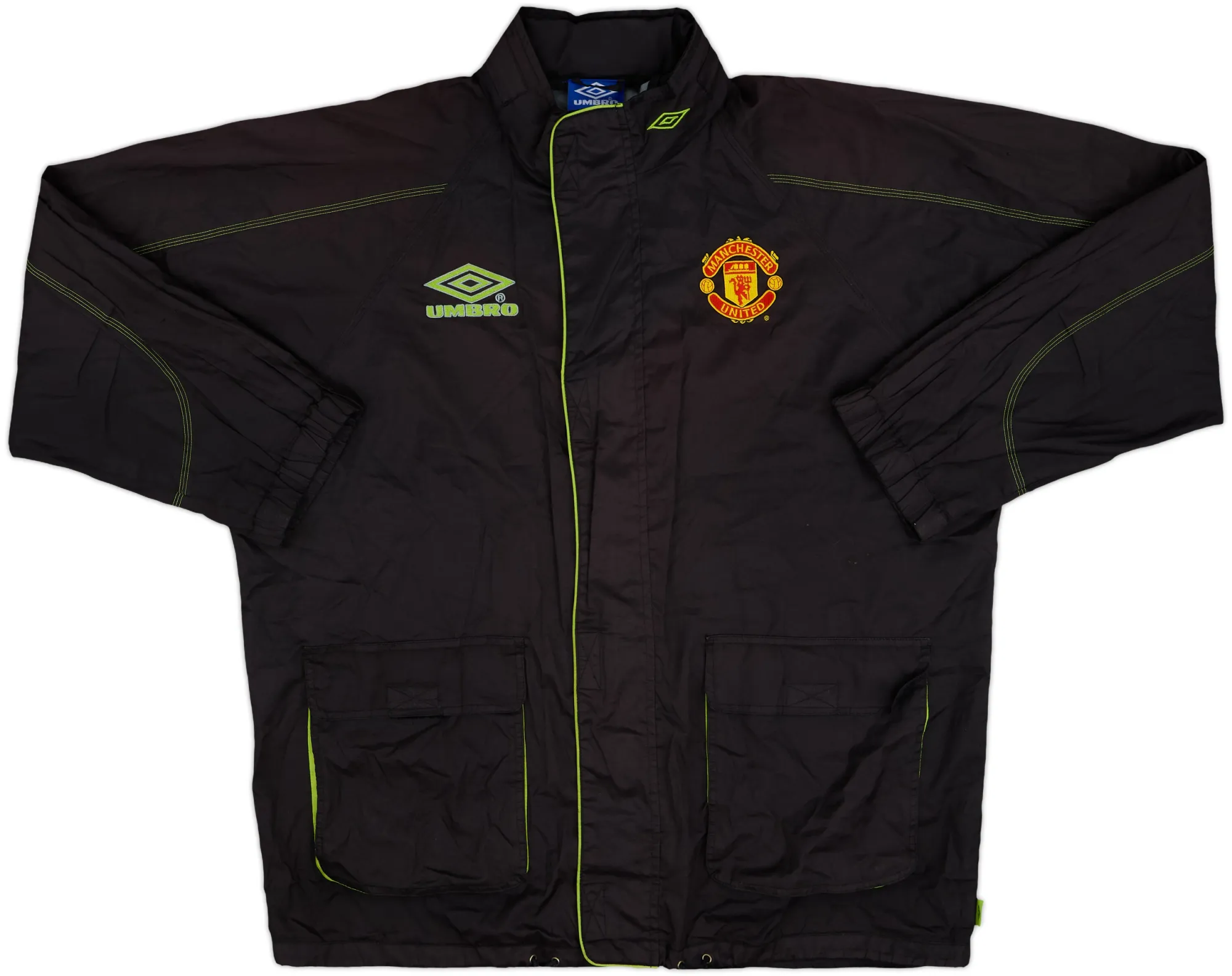 1998-99 Manchester United Umbro Hooded Rain Jacket - 6/10 - (L)