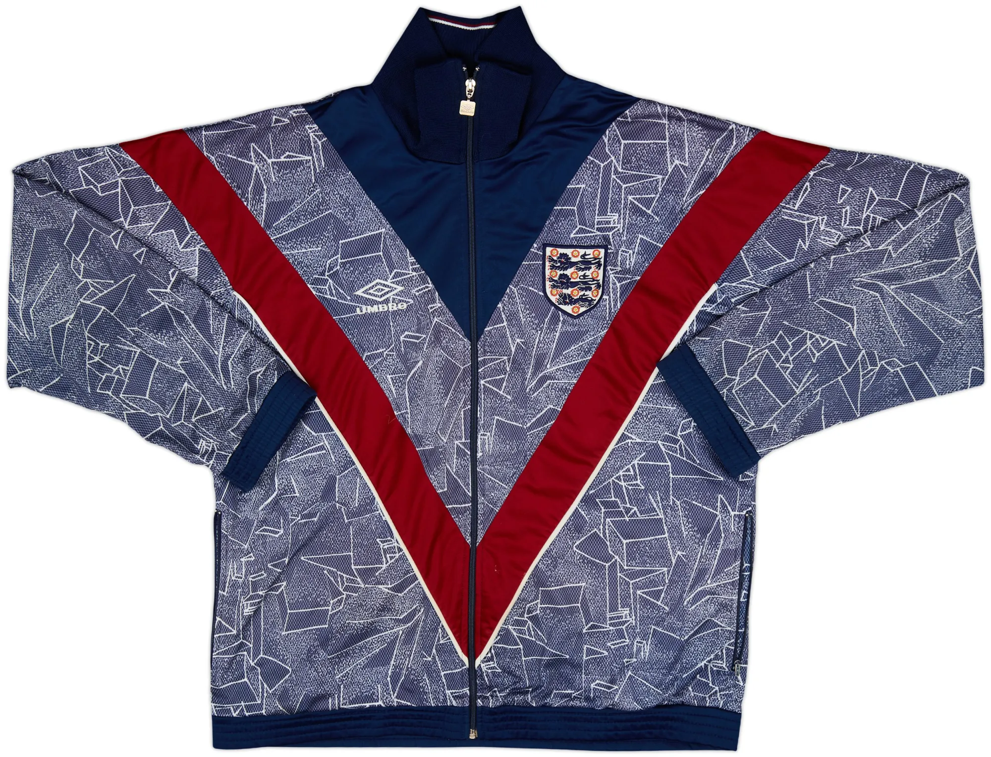 1993-95 England Umbro Track Jacket - 7/10 - (M)