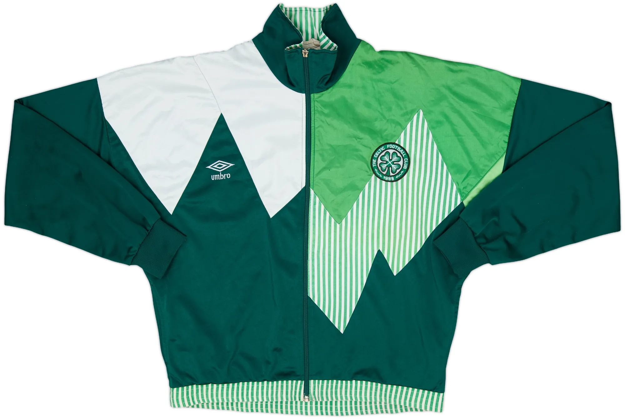 1990-91 Celtic Umbro Track Jacket - 8/10 - (L)