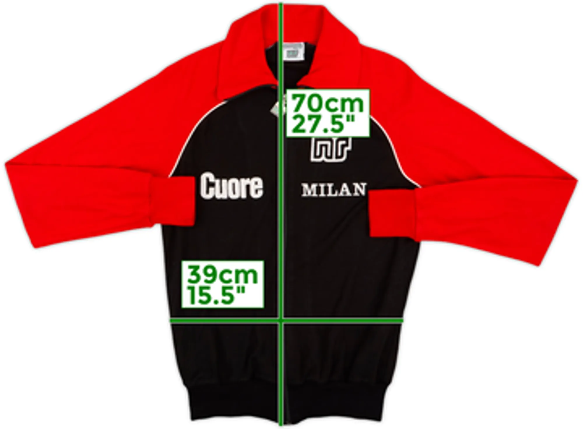 1984-86 AC Milan Ennerre Track Jacket - 10/10 - (S)