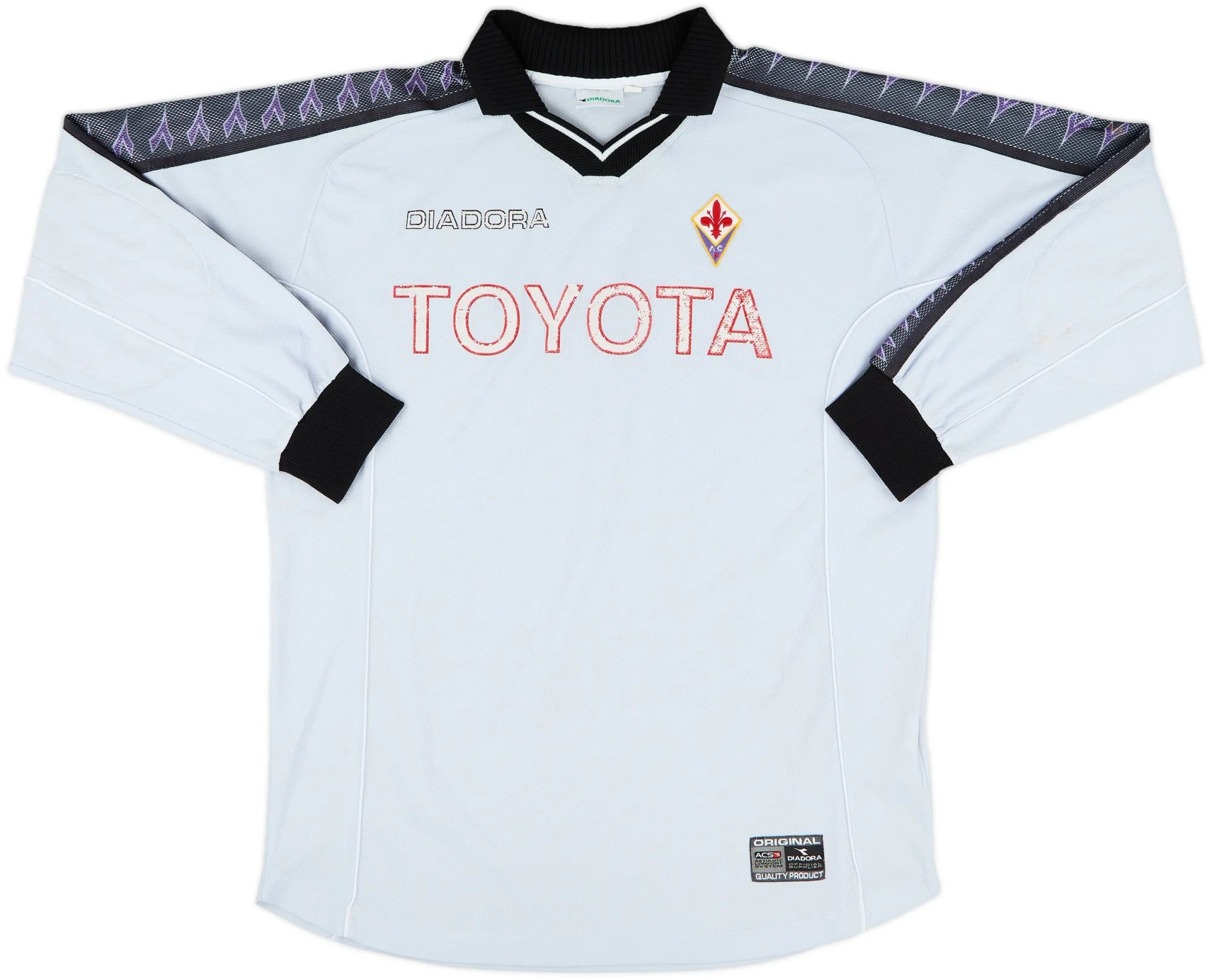 Diadora Fiorentina Mens LS Goalkeeper Home Shirt 2000/01