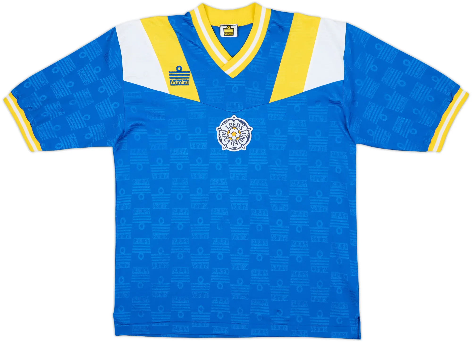 Admiral Leeds United Mens SS Home Shirt 1992/93