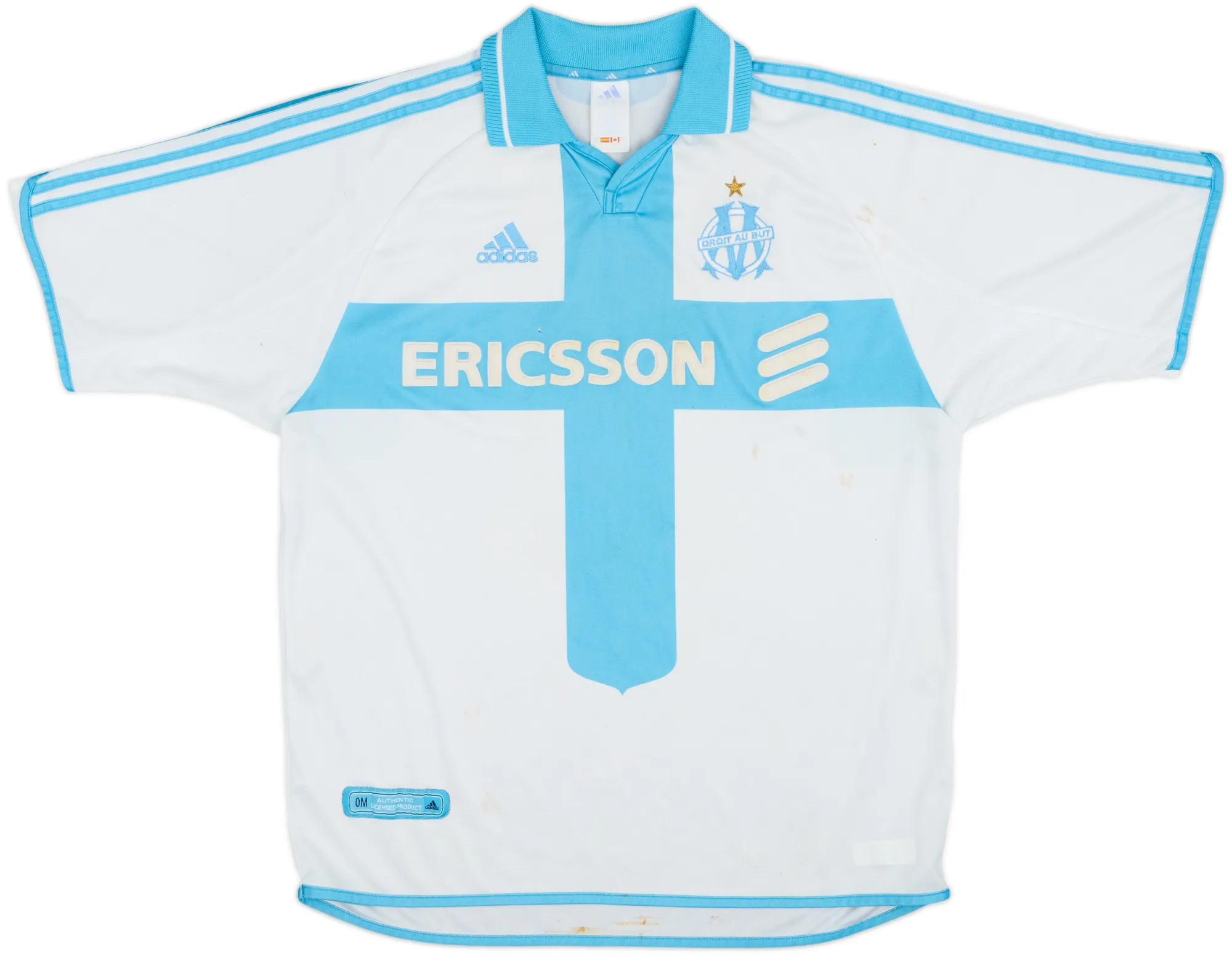 adidas Marseille Mens SS Home Shirt 2000/01