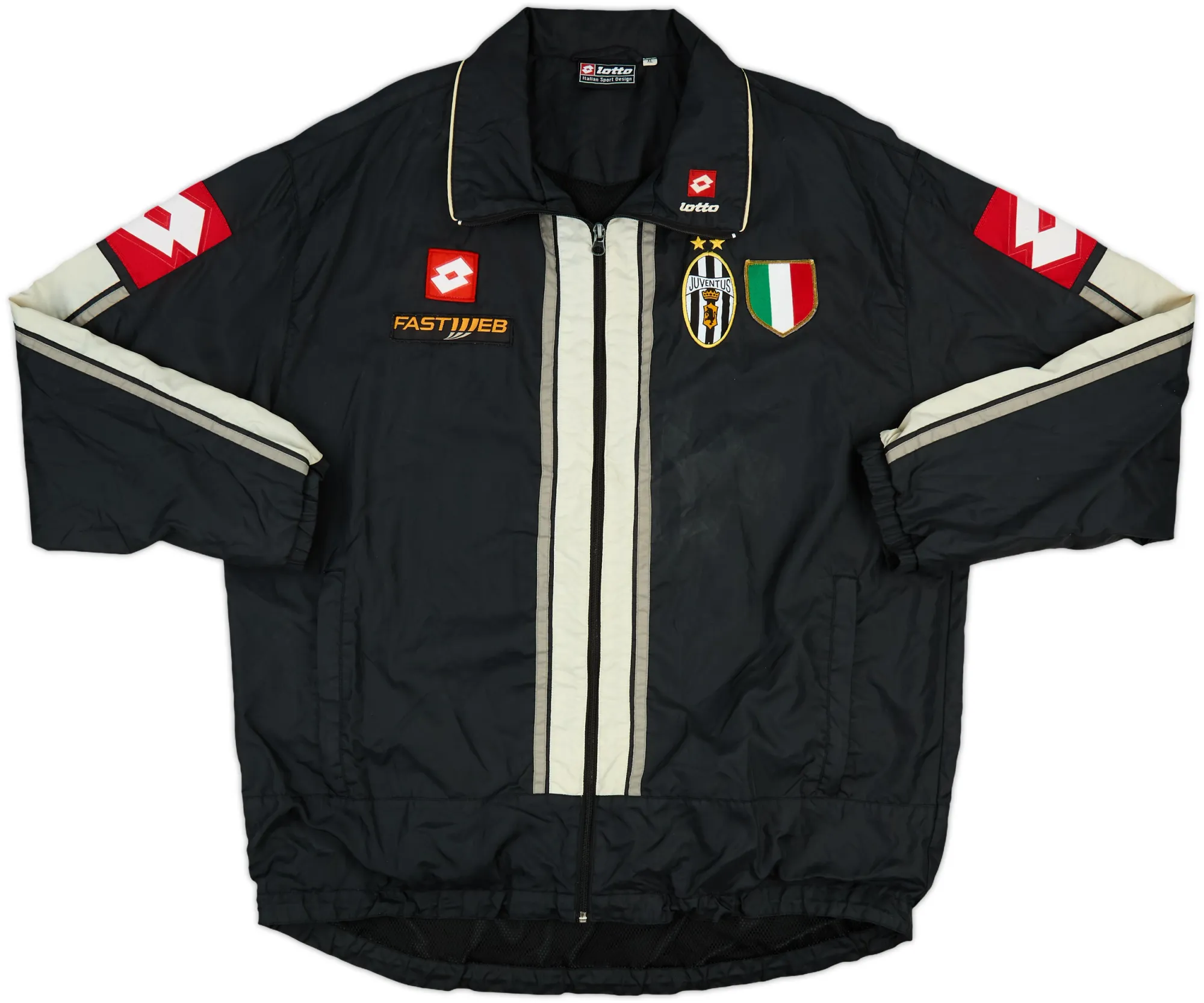 2001-02 Juventus Lotto Track Jacket - 8/10 - (XL)