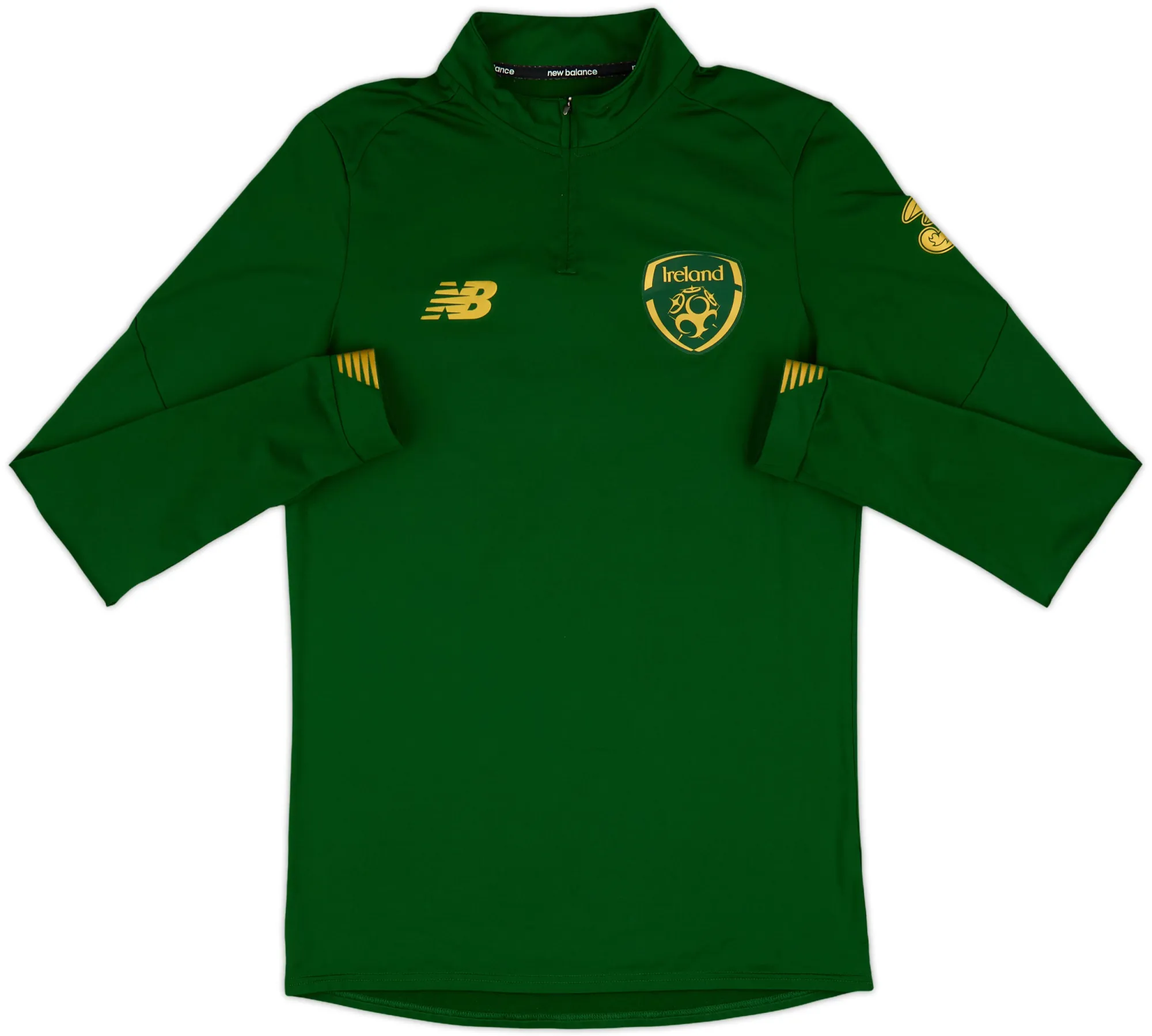 2017-18 Ireland New Balance 1/4 Zip Training Top - 8/10 - (L.Boys)