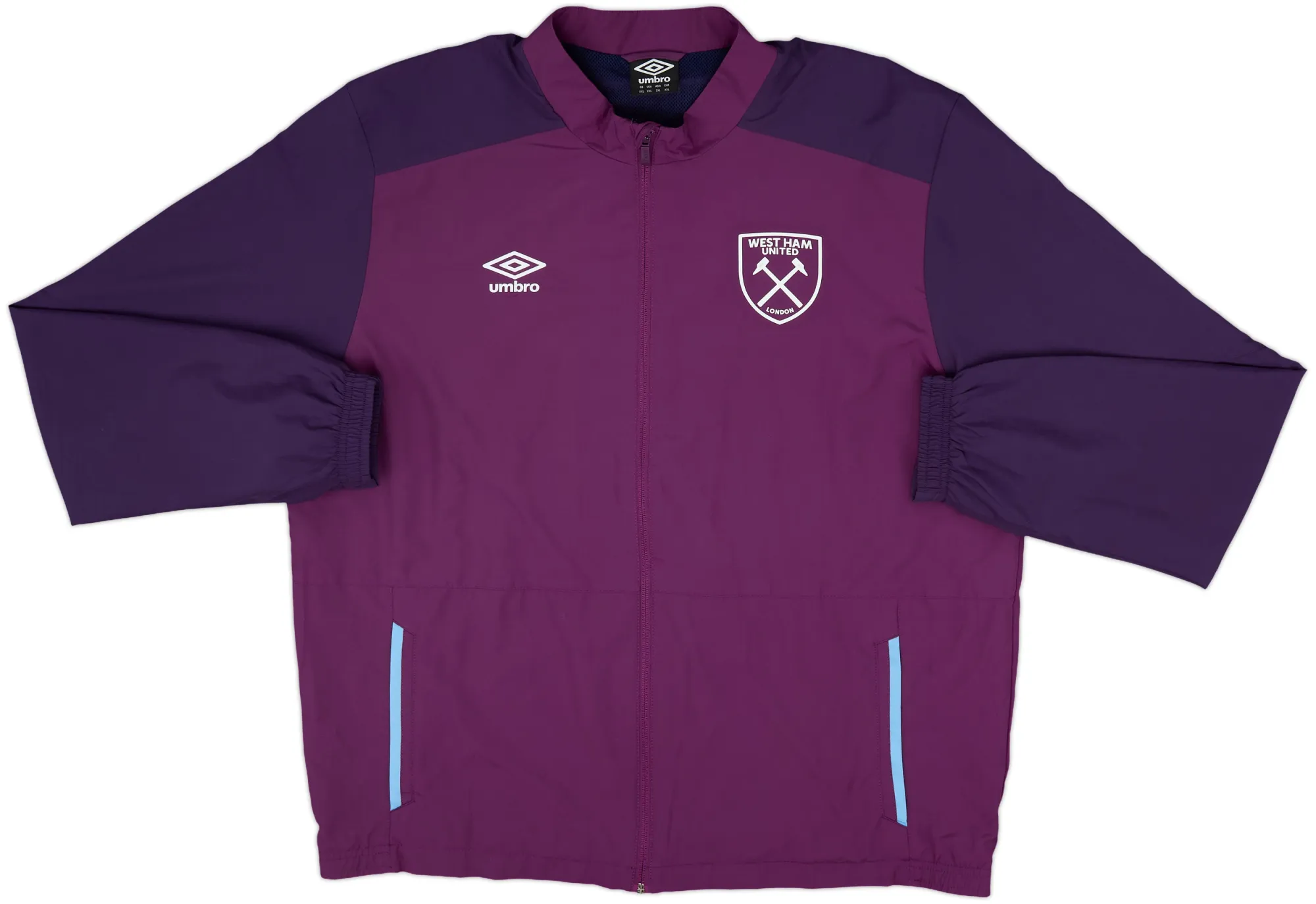 2018-19 West Ham Umbro Hooded Track Jacket - 8/10 - (XXL)