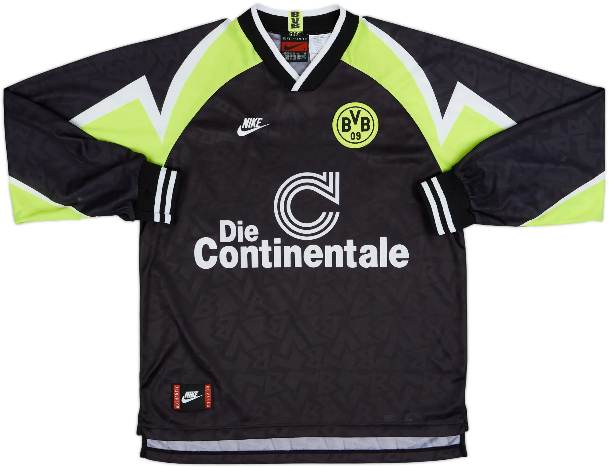 Nike Borussia Dortmund Mens LS Away Shirt 1995/96