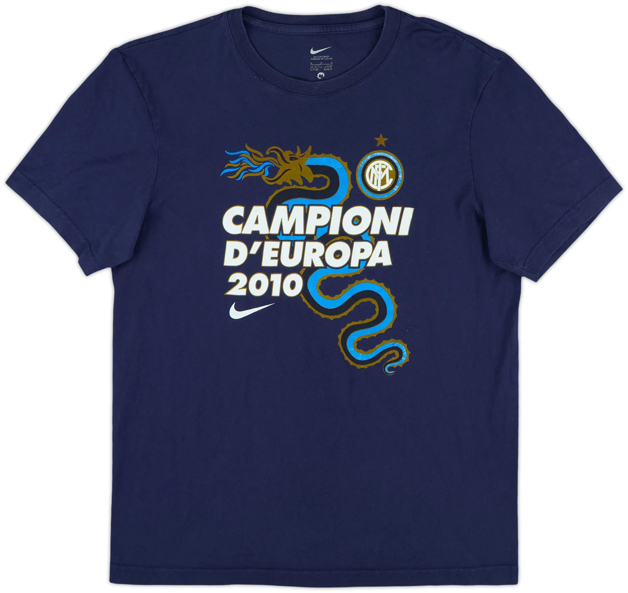 2010-11 Inter Milan Nike Cotton Tee - 8/10 - (M)