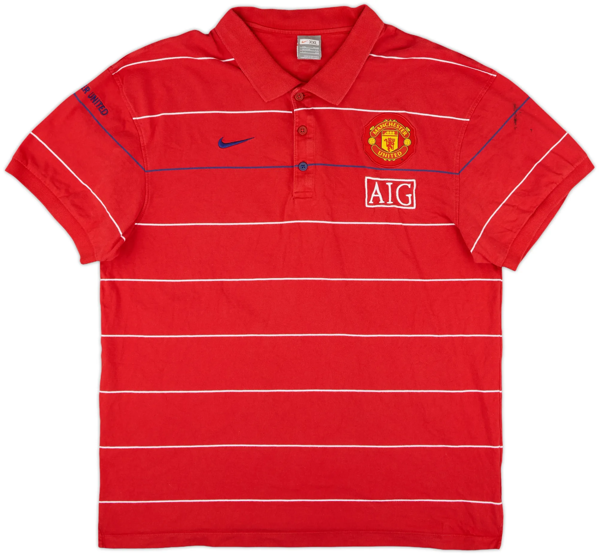 2008-09 Manchester United Nike Polo Shirt - 6/10 - (XXL)