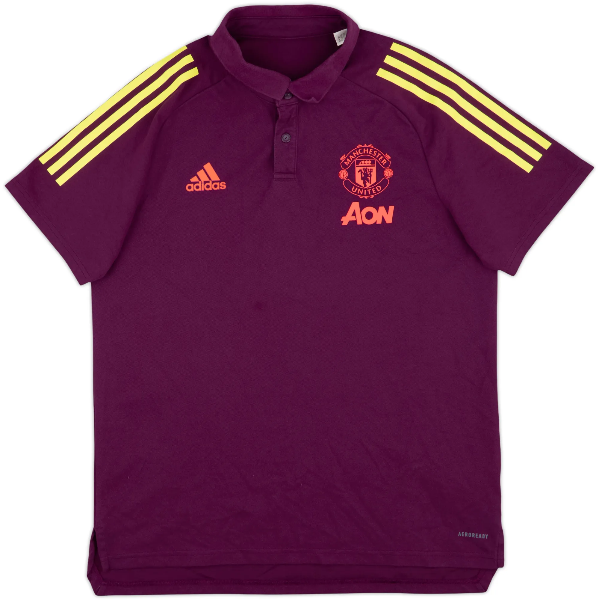 2020-21 Manchester United adidas Polo Shirt - 8/10 - (M)