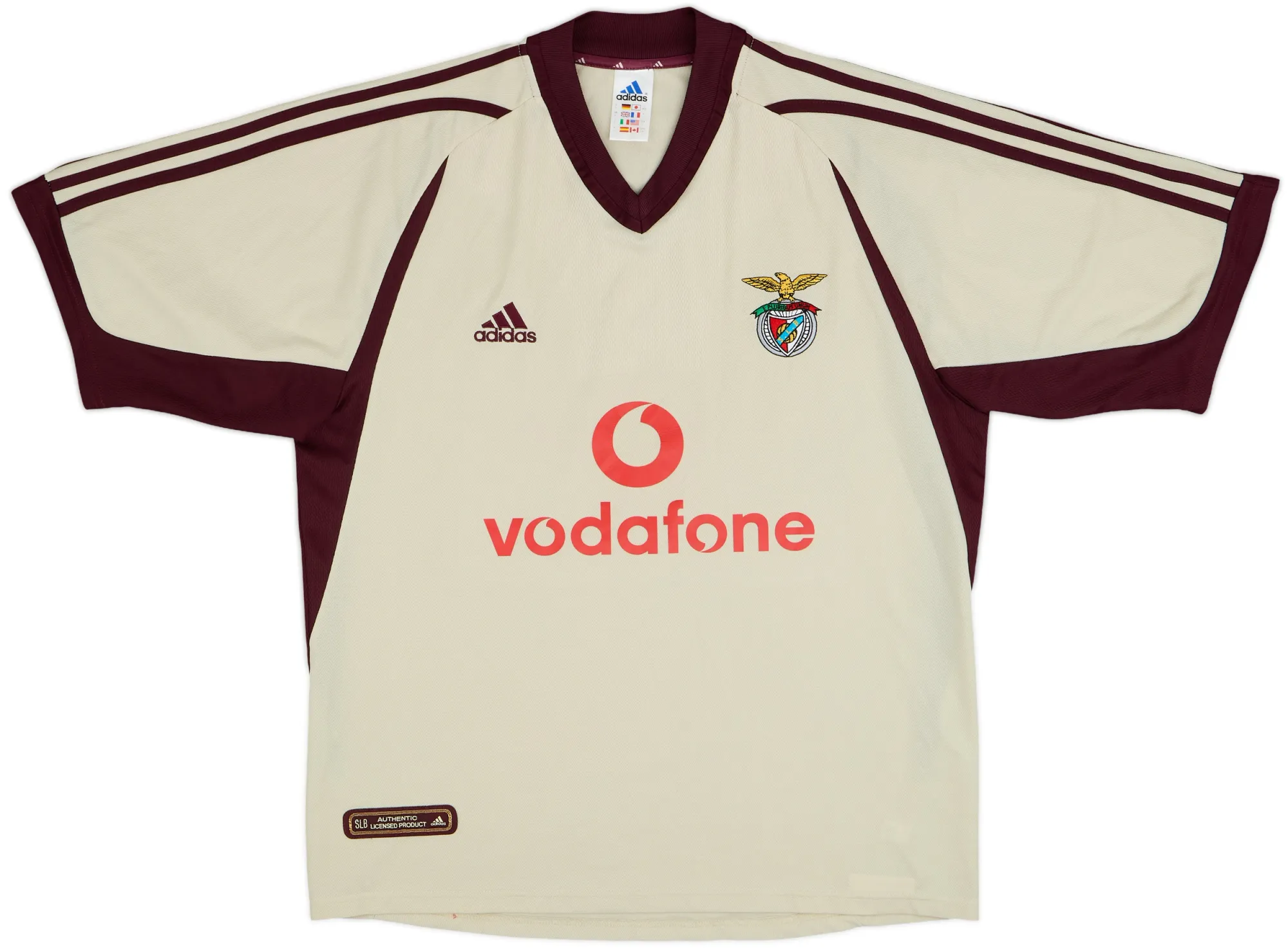 adidas Benfica Mens SS Away Shirt 2001/02