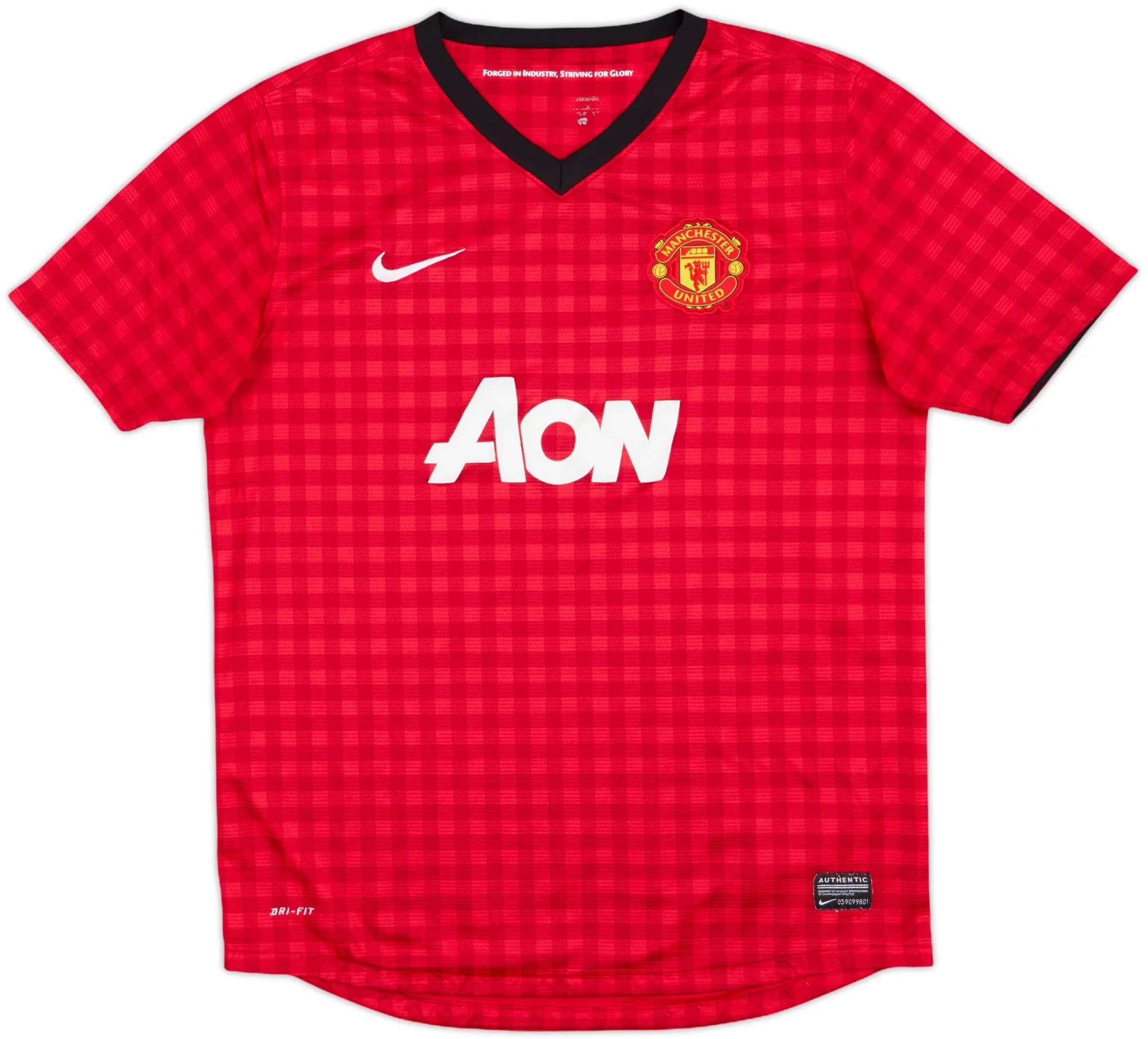 Nike Manchester United Boys SS Home Shirt 2012/13