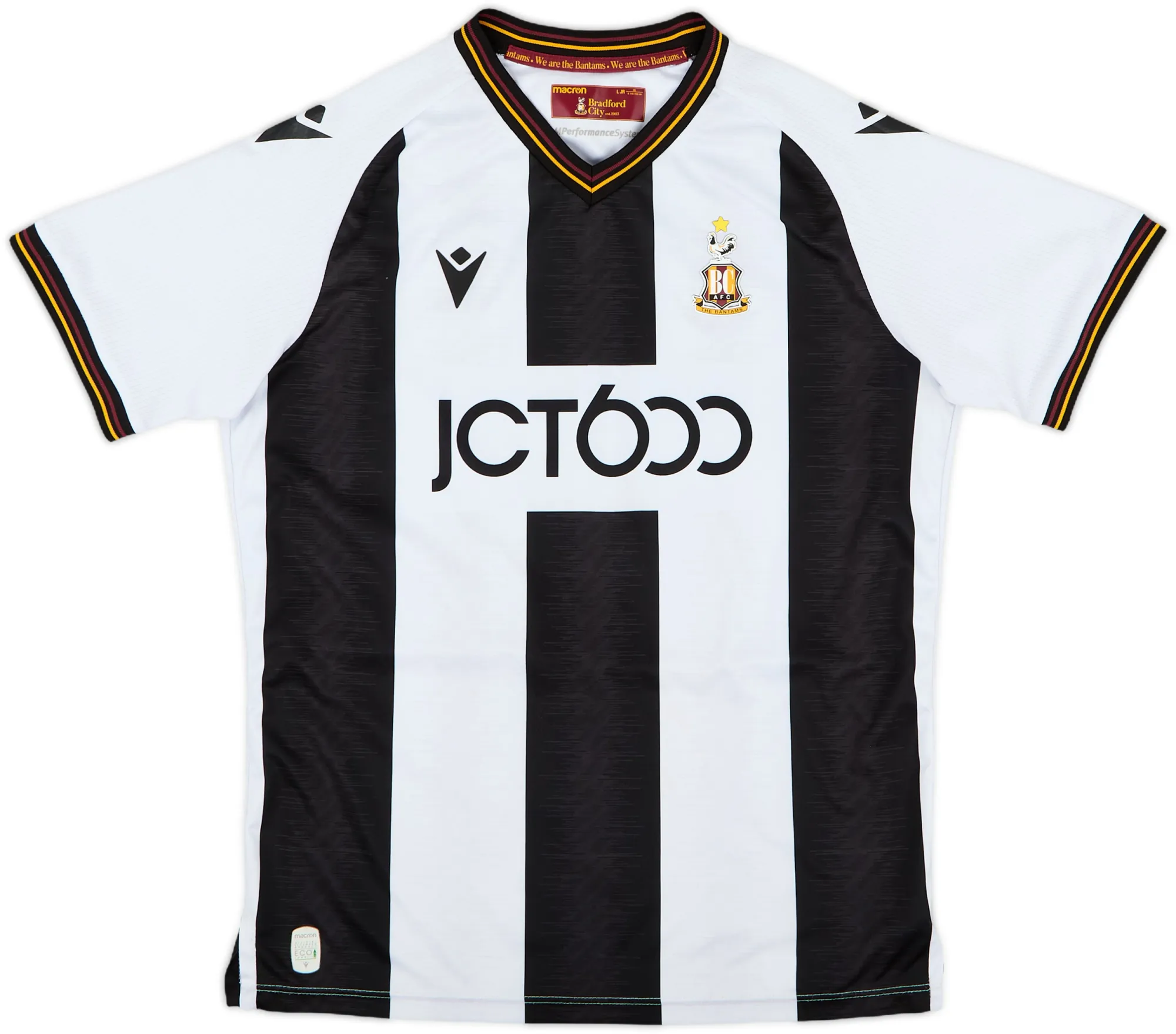 Macron Bradford City Boys SS Away Shirt 2022/23