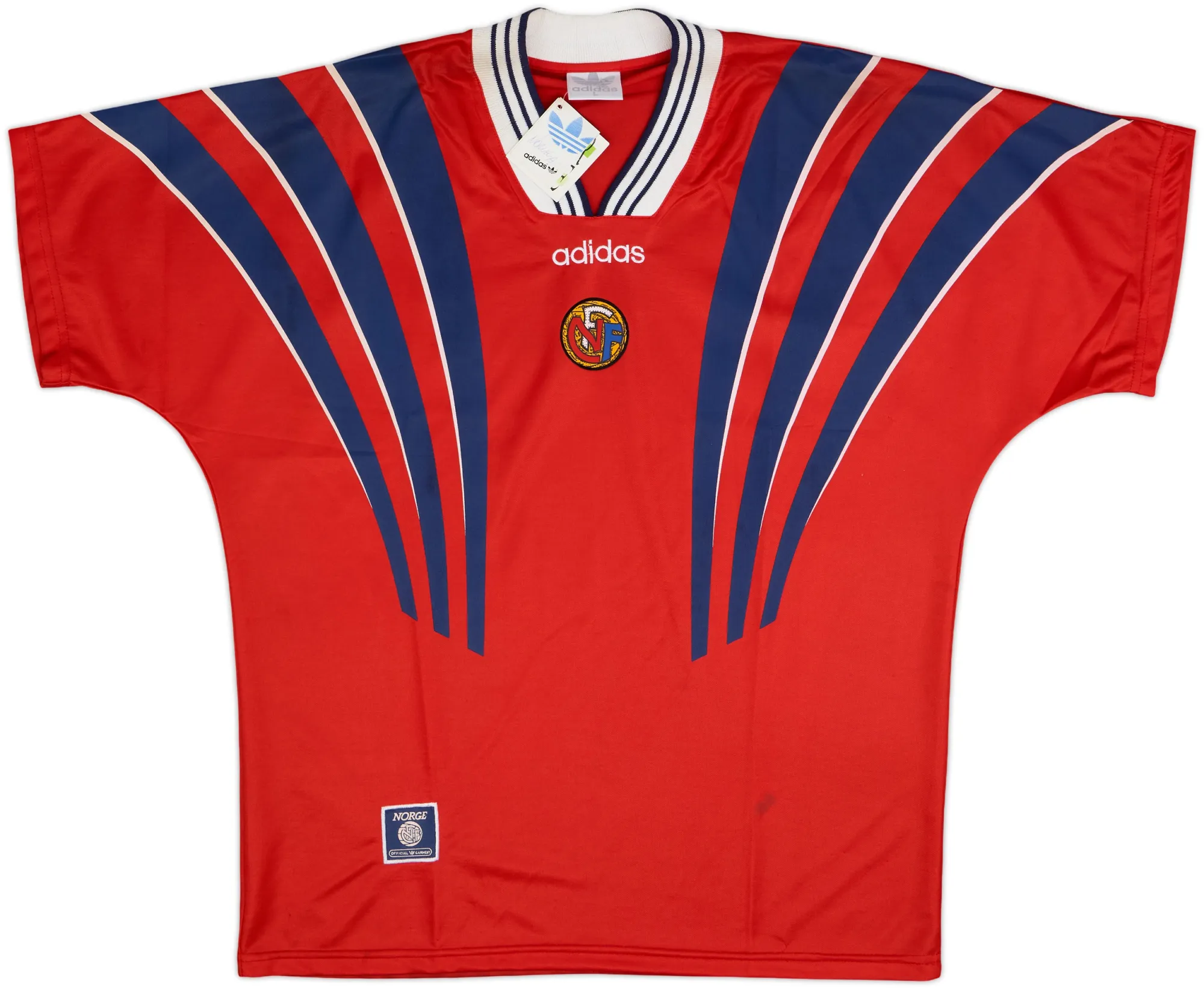 adidas Norway Mens SS Home Shirt 1996