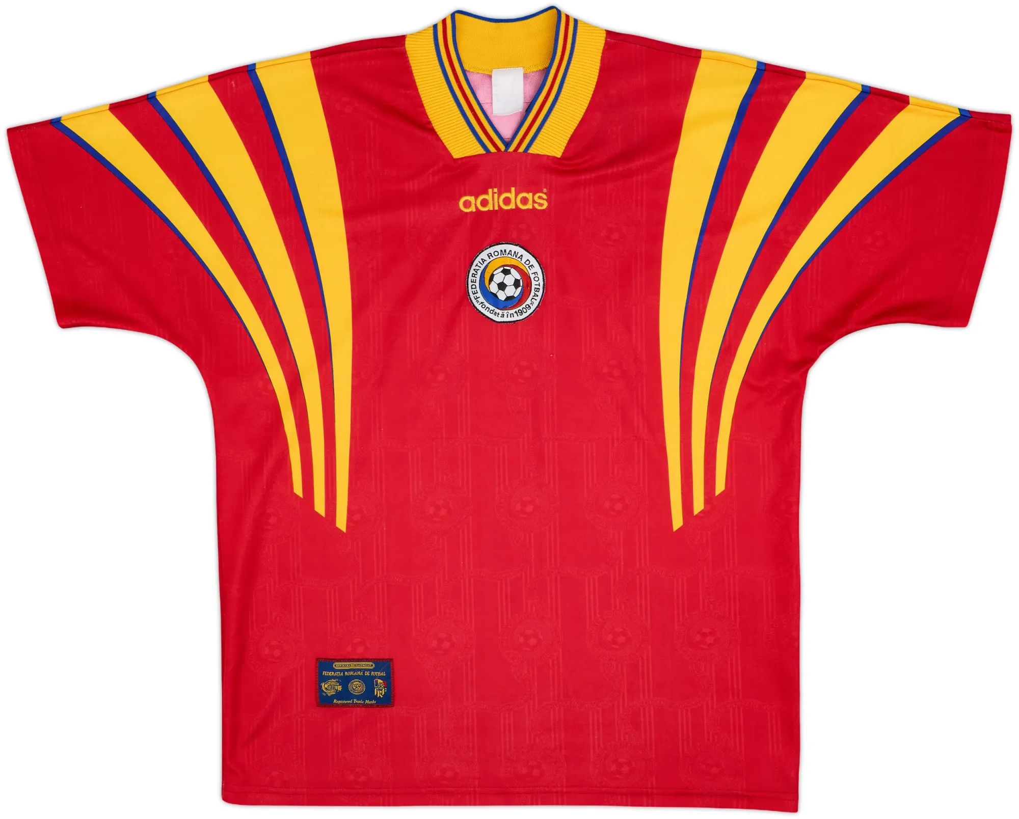 adidas Romania Mens SS Away Shirt 1996