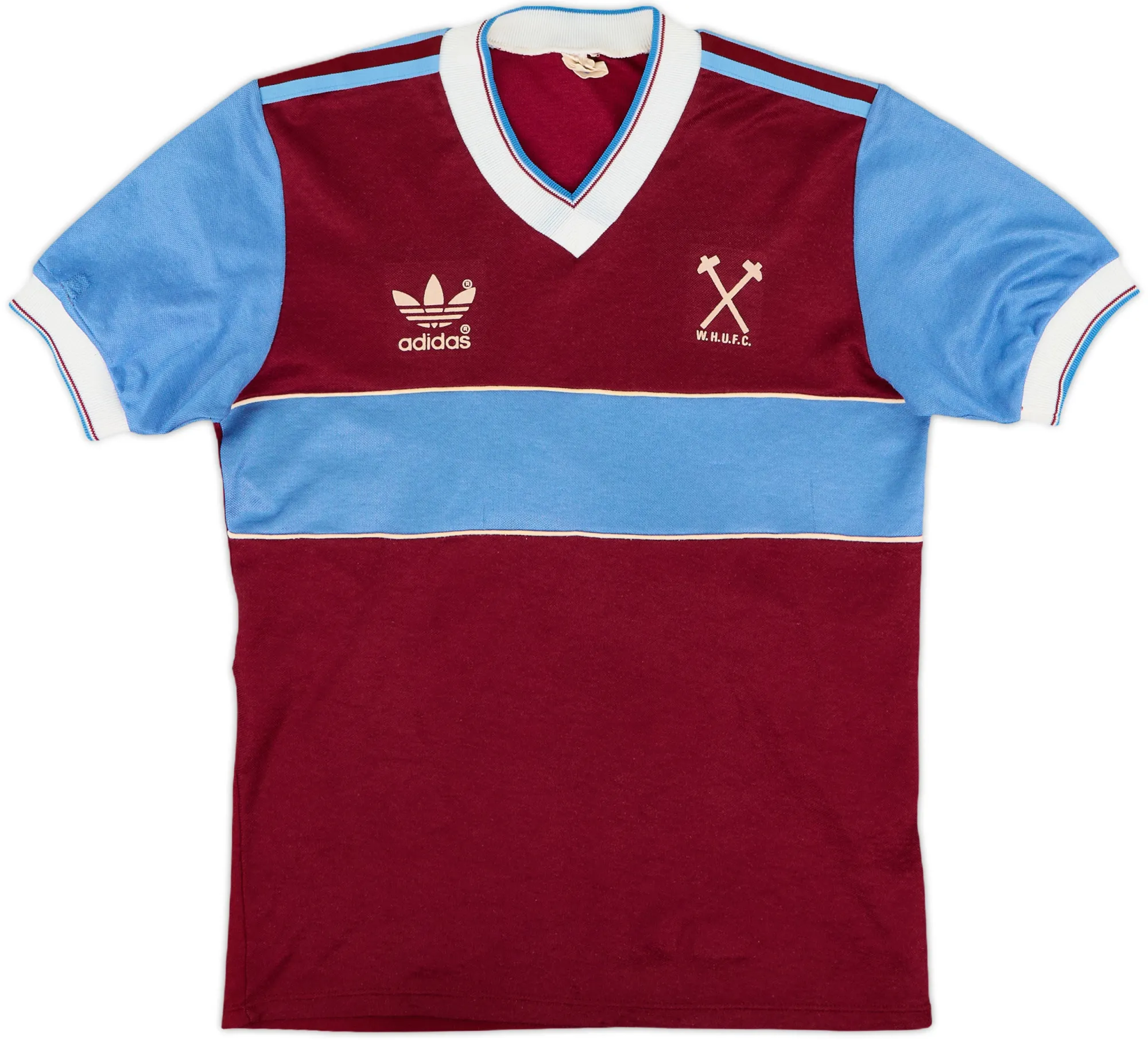 adidas West Ham United Mens SS Home Shirt 1983/85