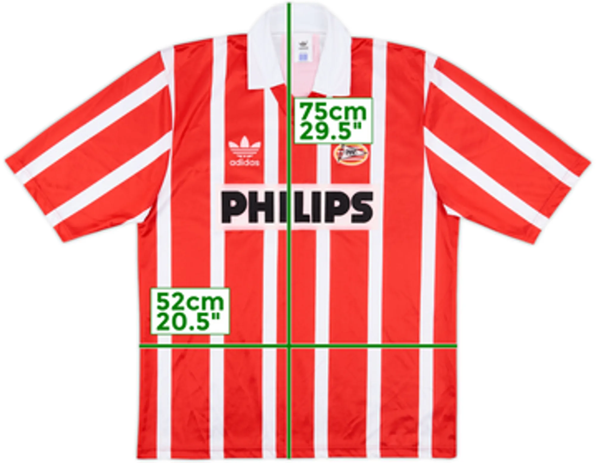 adidas PSV Eindhoven Mens SS Home Shirt 1992/94