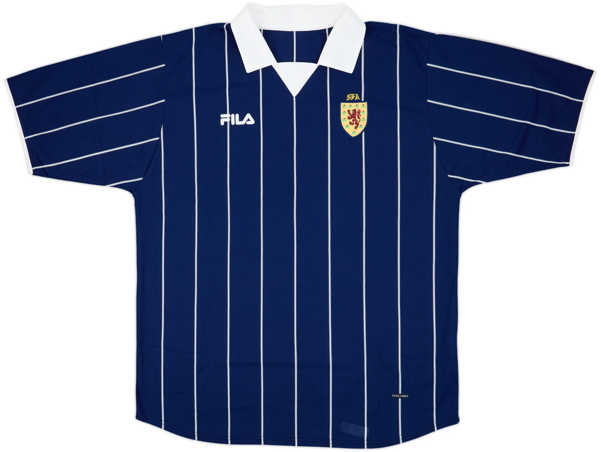 Fila Scotland Mens SS Home Shirt 2002