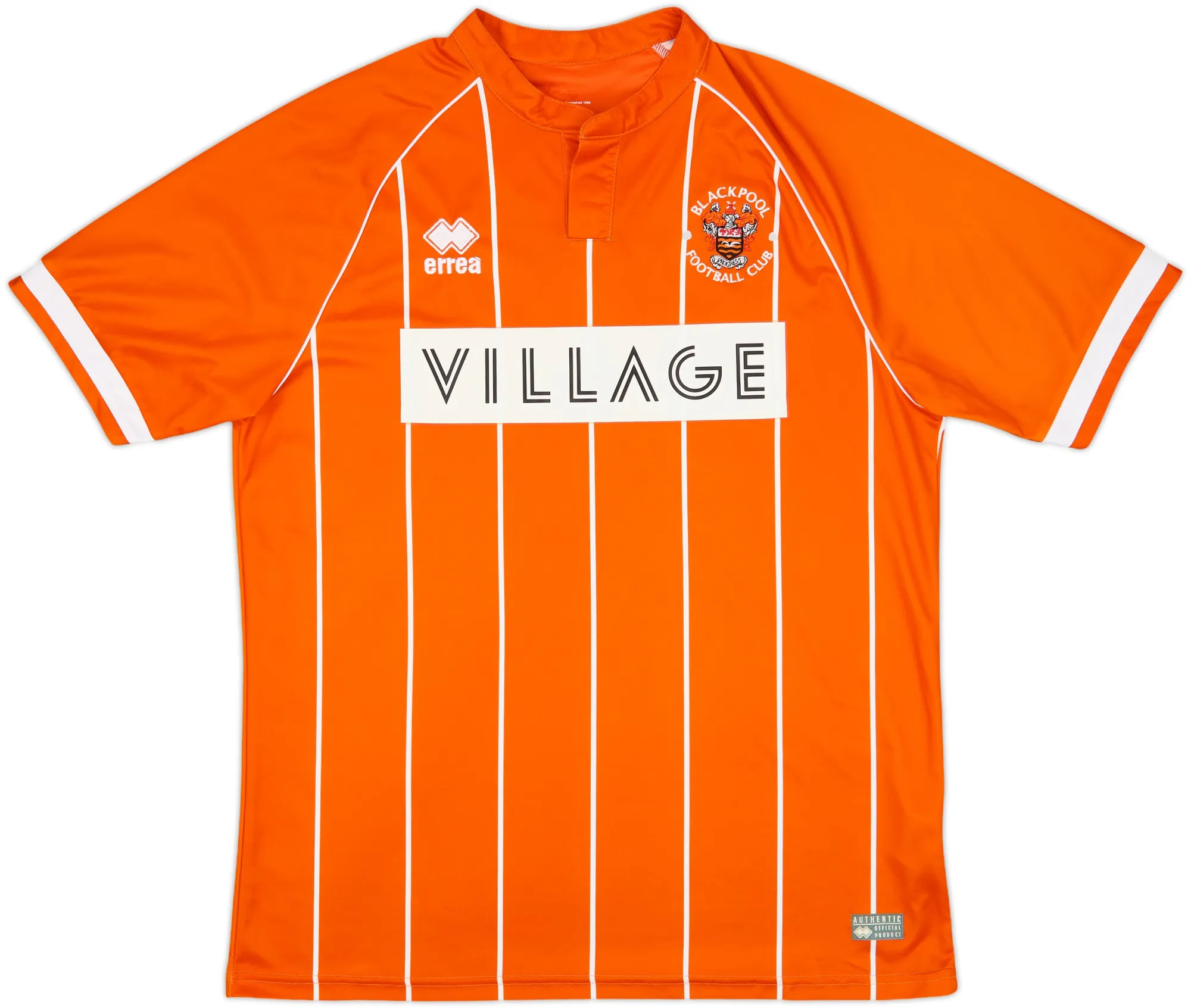 Errea Blackpool Mens SS Home Shirt 2015/16