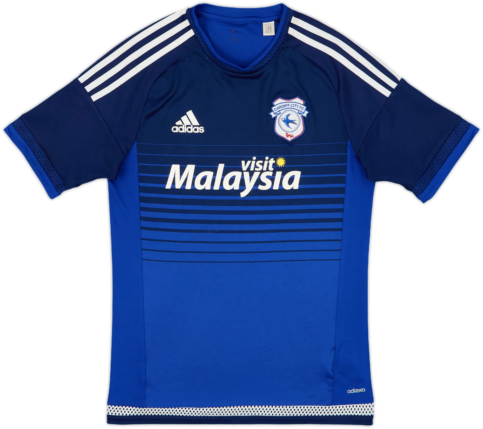adidas Cardiff City Mens SS Home Shirt 2015/16