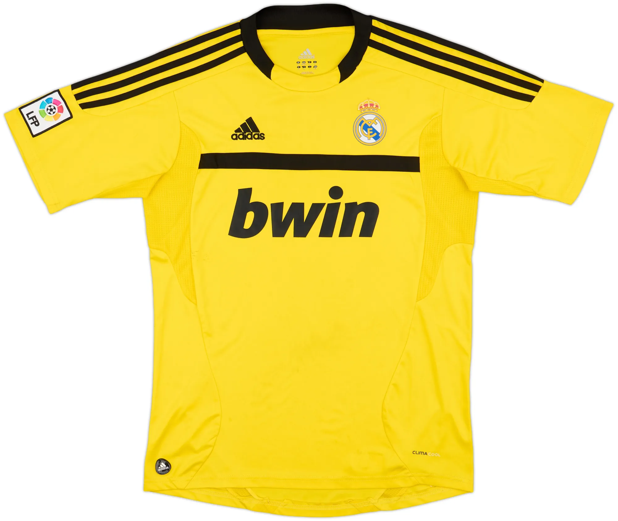 adidas Real Madrid Mens SS Goalkeeper Home Shirt 2011/12