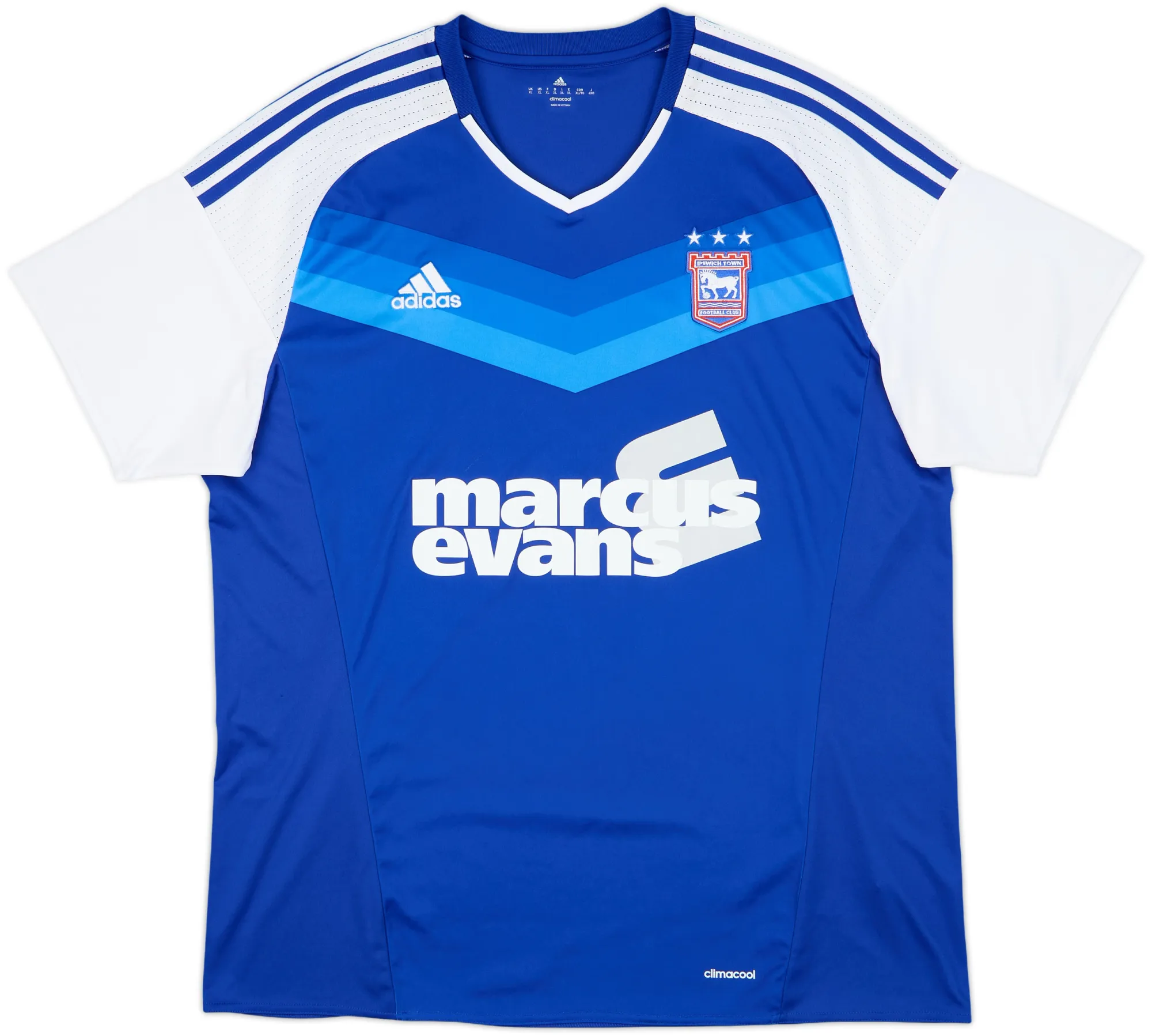 adidas Ipswich Town Mens SS Home Shirt 2016/17