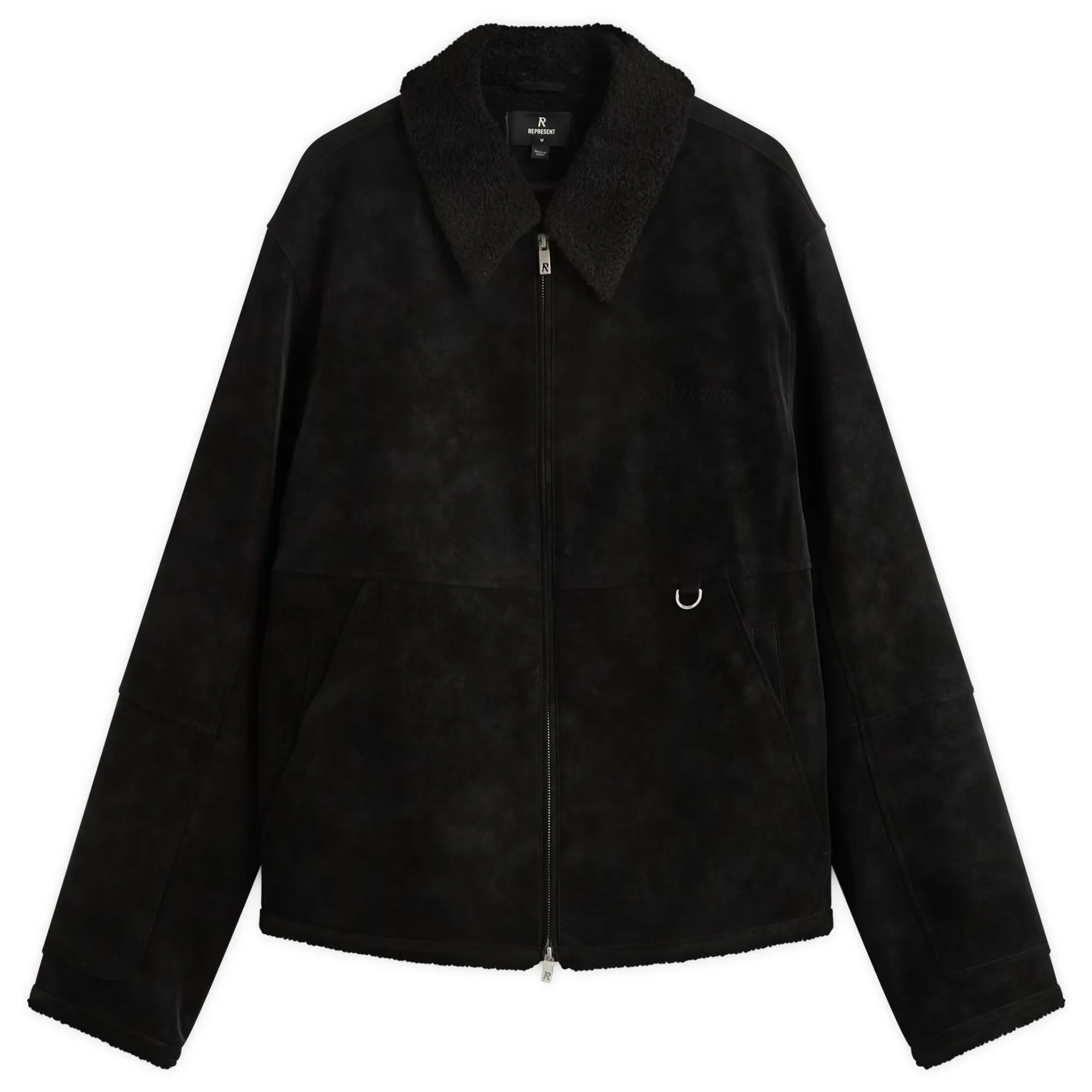Represent Men's Shearling Jacket Jet Black