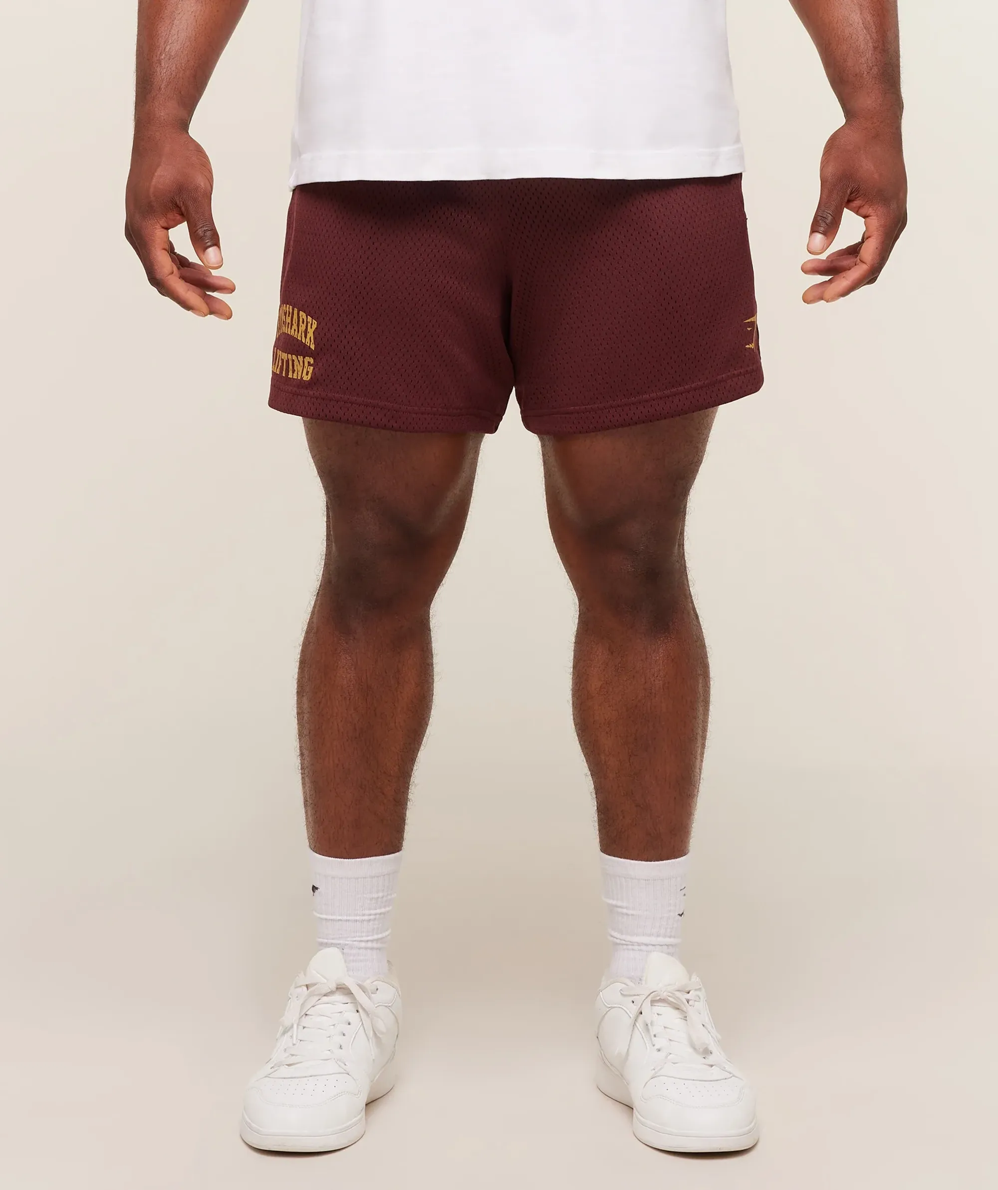 Lifting Mesh 5" Shorts - Rich Maroon