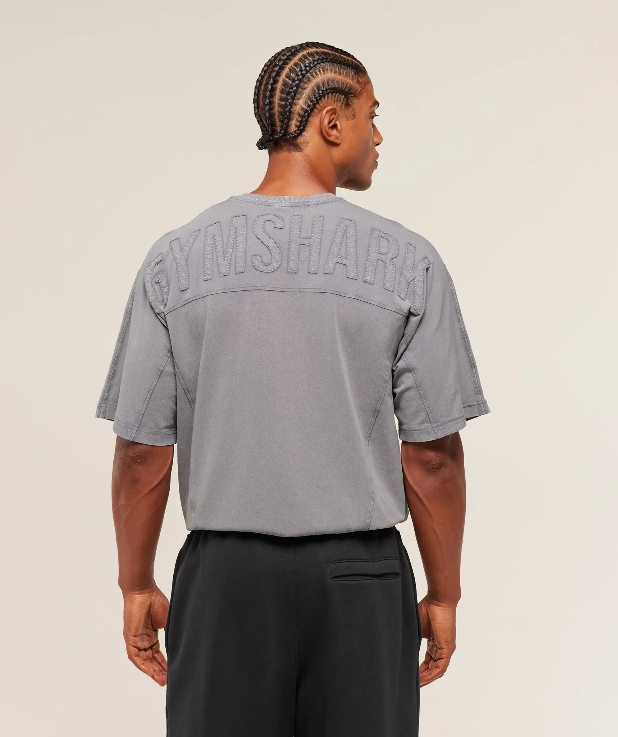  Power Washed T-Shirt - GS Medium Grey