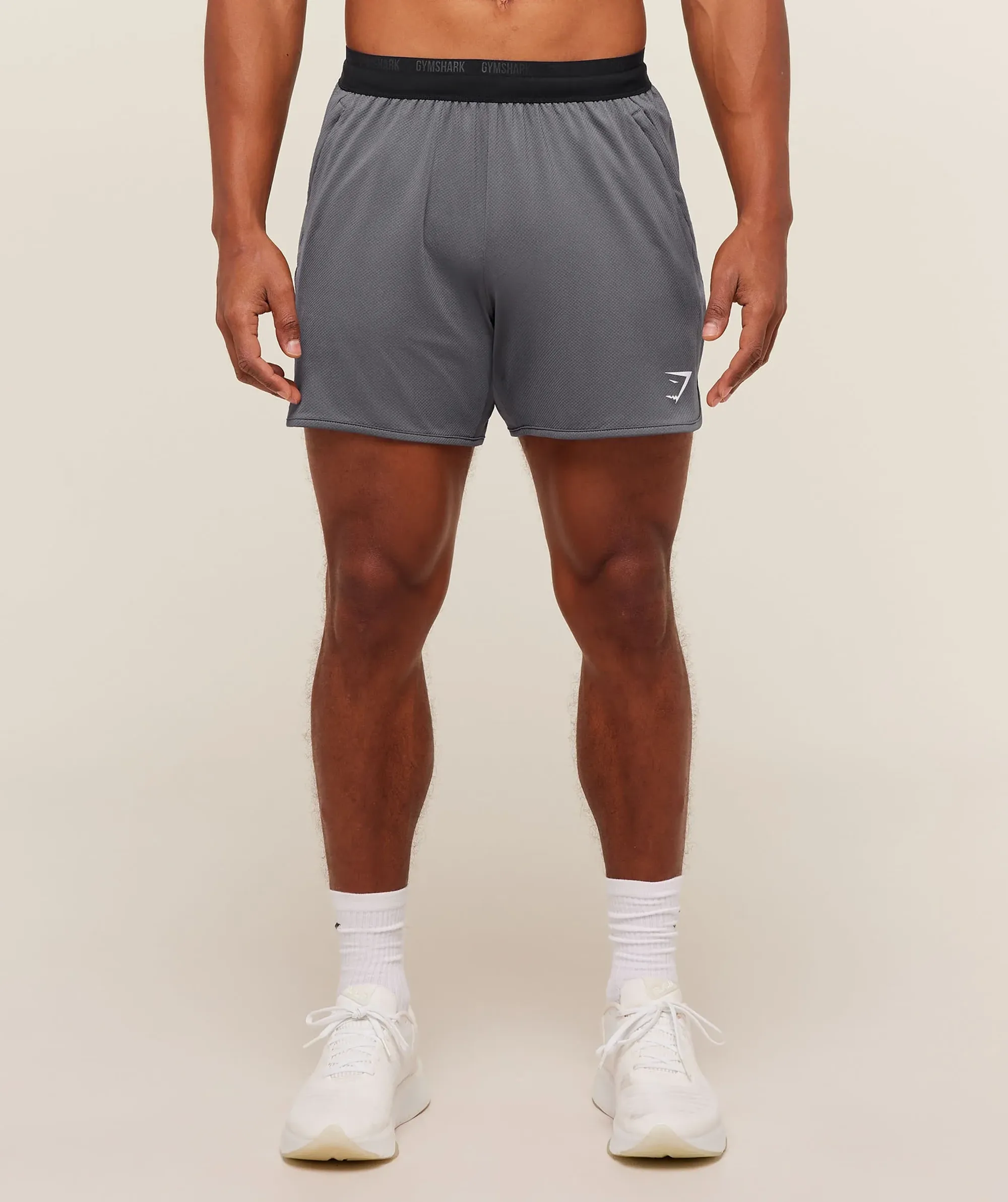 Mesh Hybrid 5" Shorts - Dark Grey