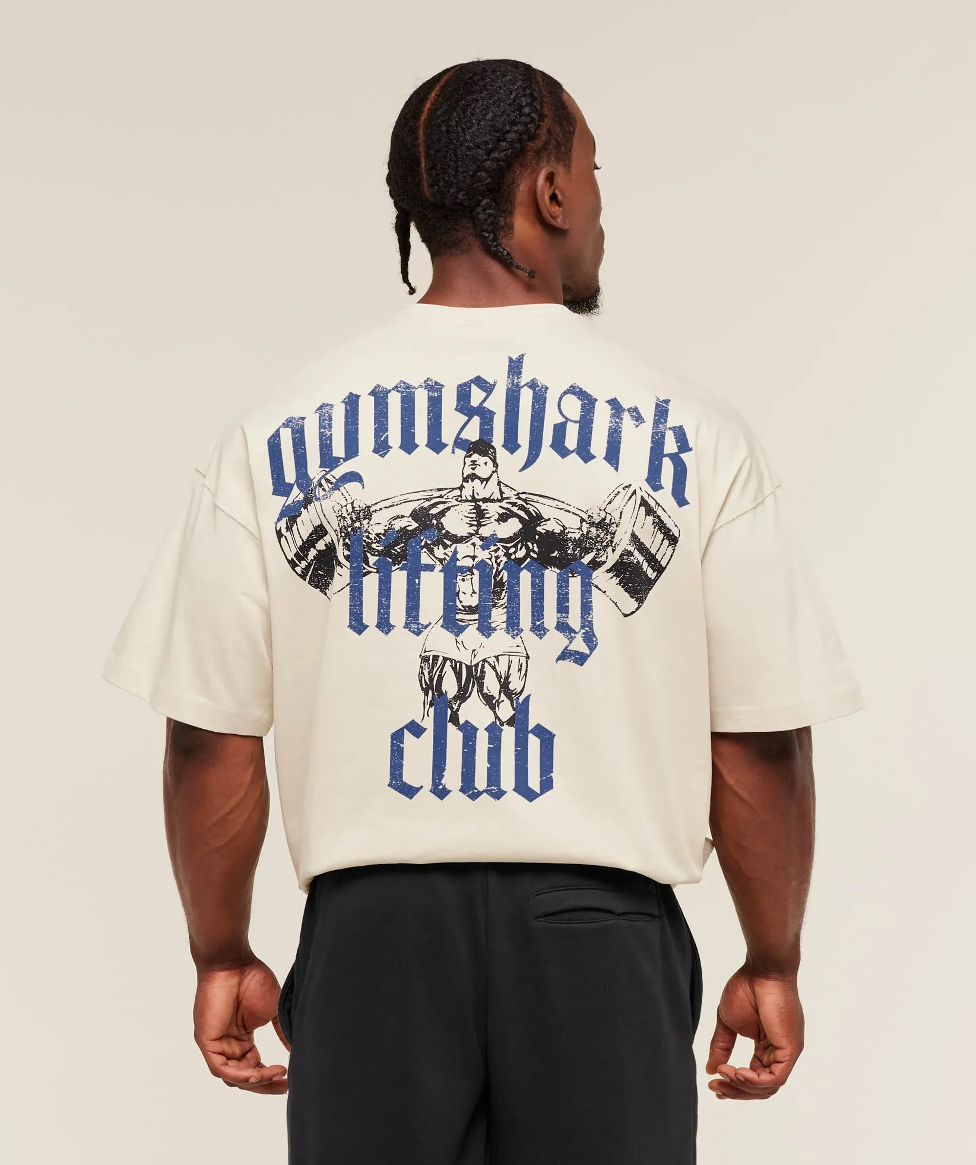  Lifting Club T-Shirt - Oat White/Compound Blue