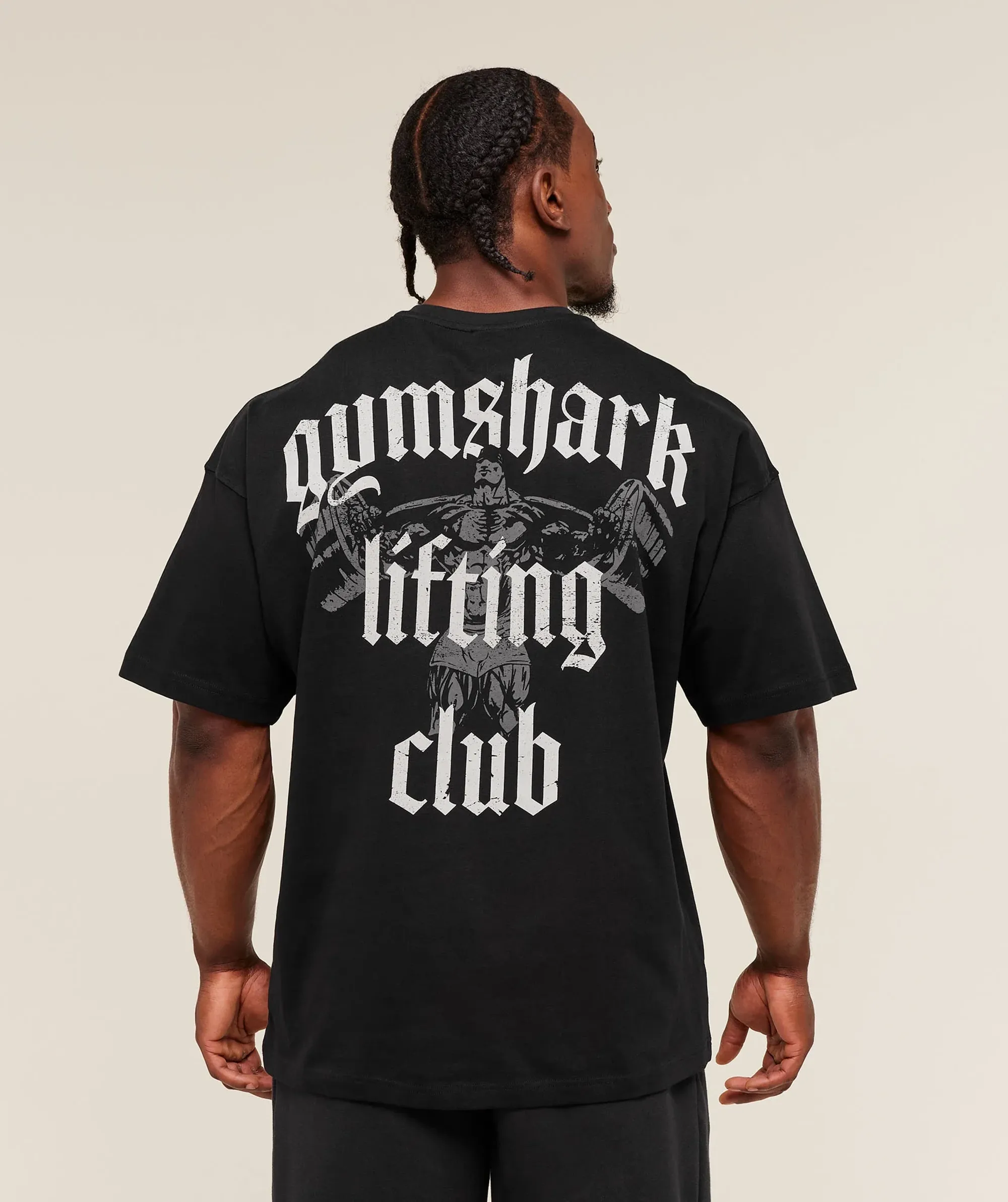  Lifting Club T-Shirt - Black/Pebble Grey