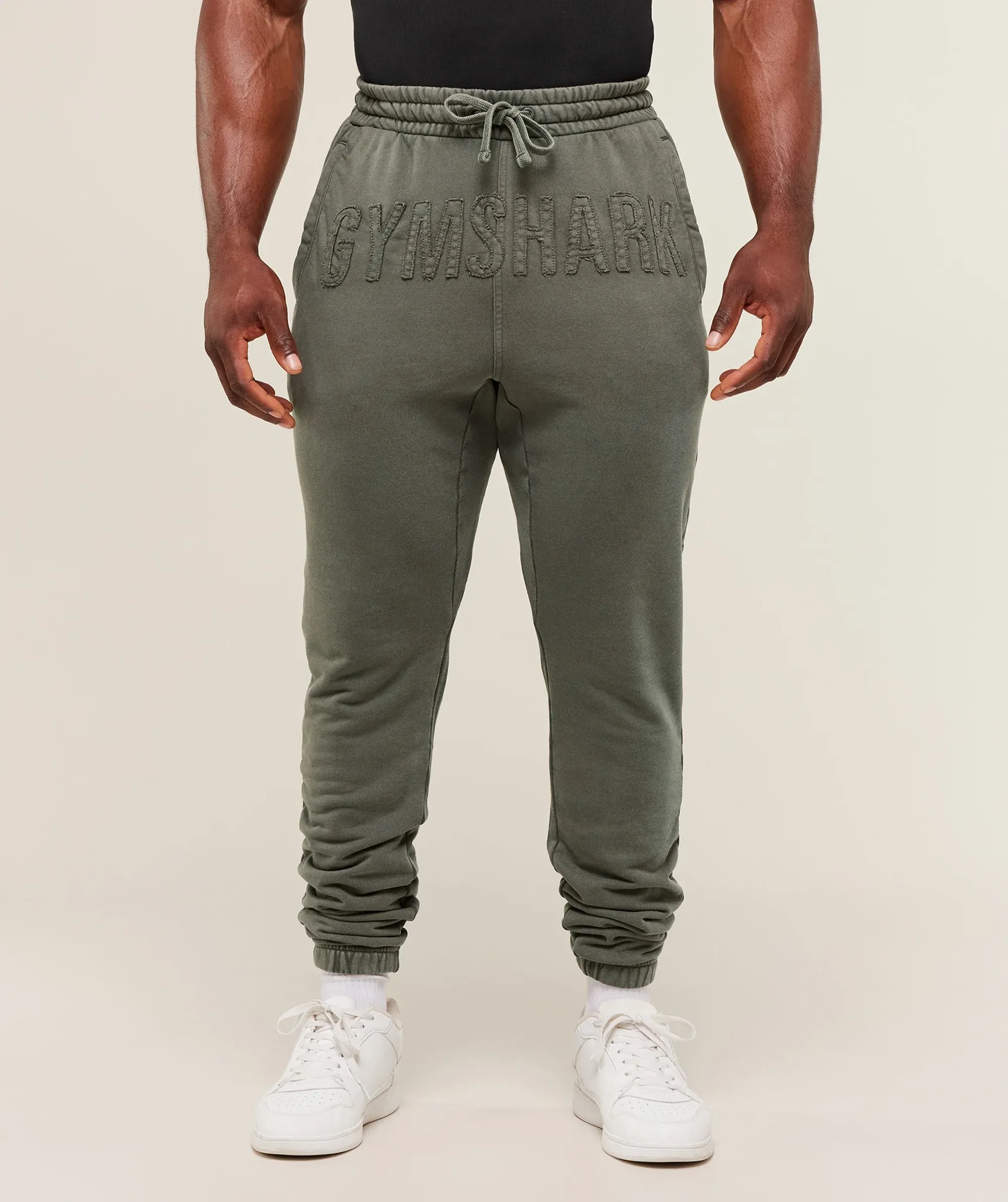  Power Washed Jogger - GS Strength Green