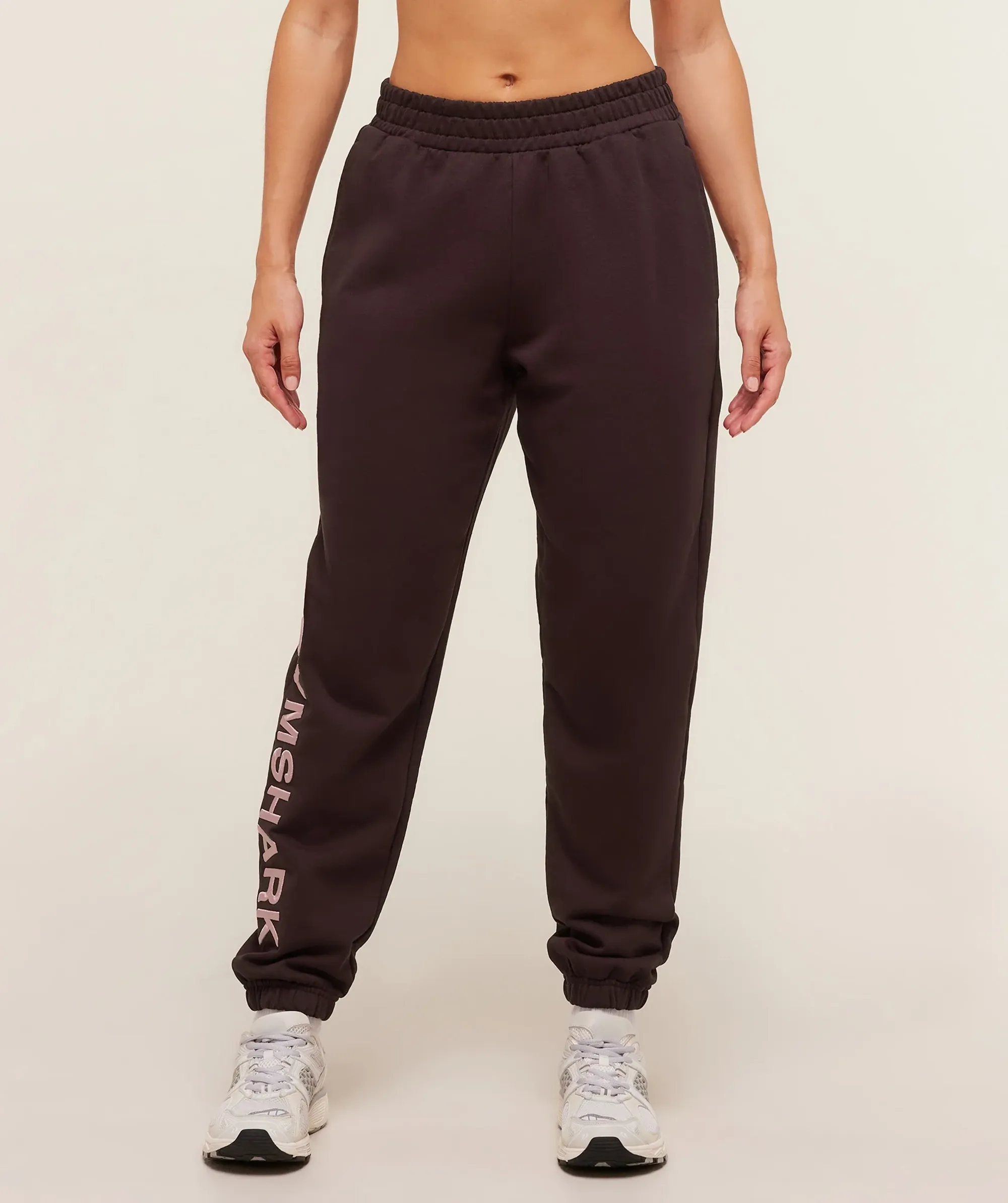  Embroidered Logo Joggers - Cherry Purple