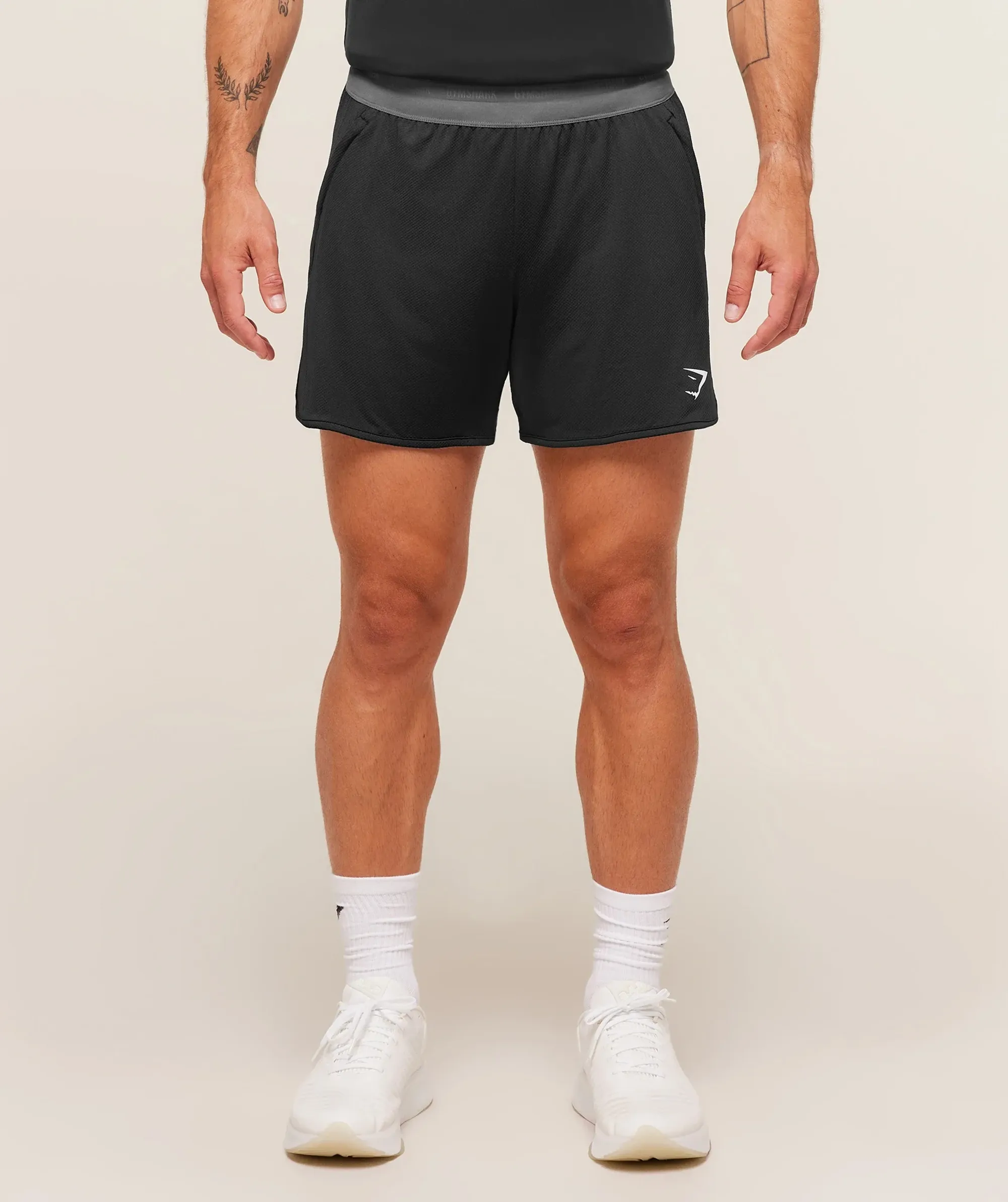 Mesh Hybrid 5" Shorts - Black