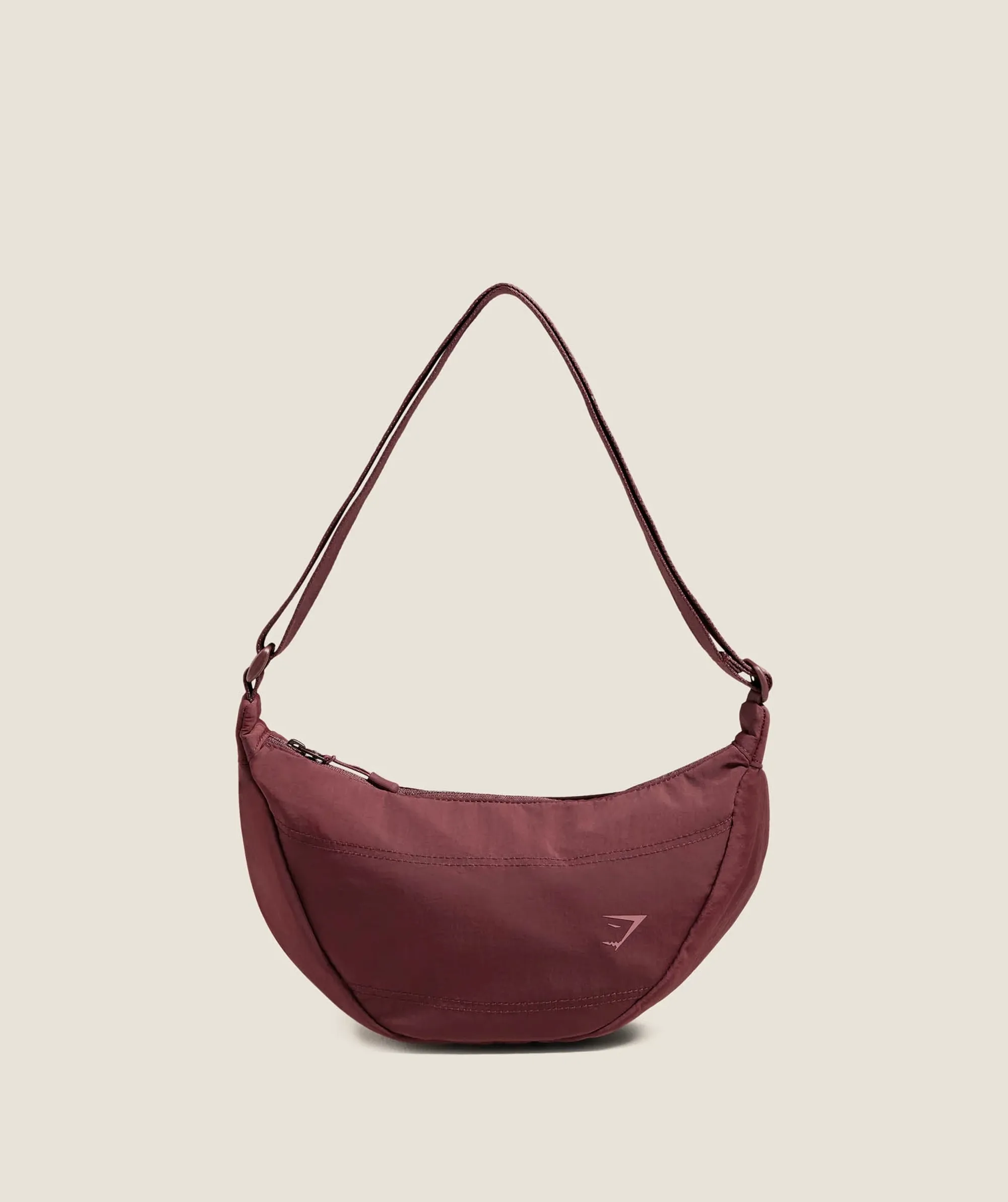  Pleat Crossbody - Rich Maroon