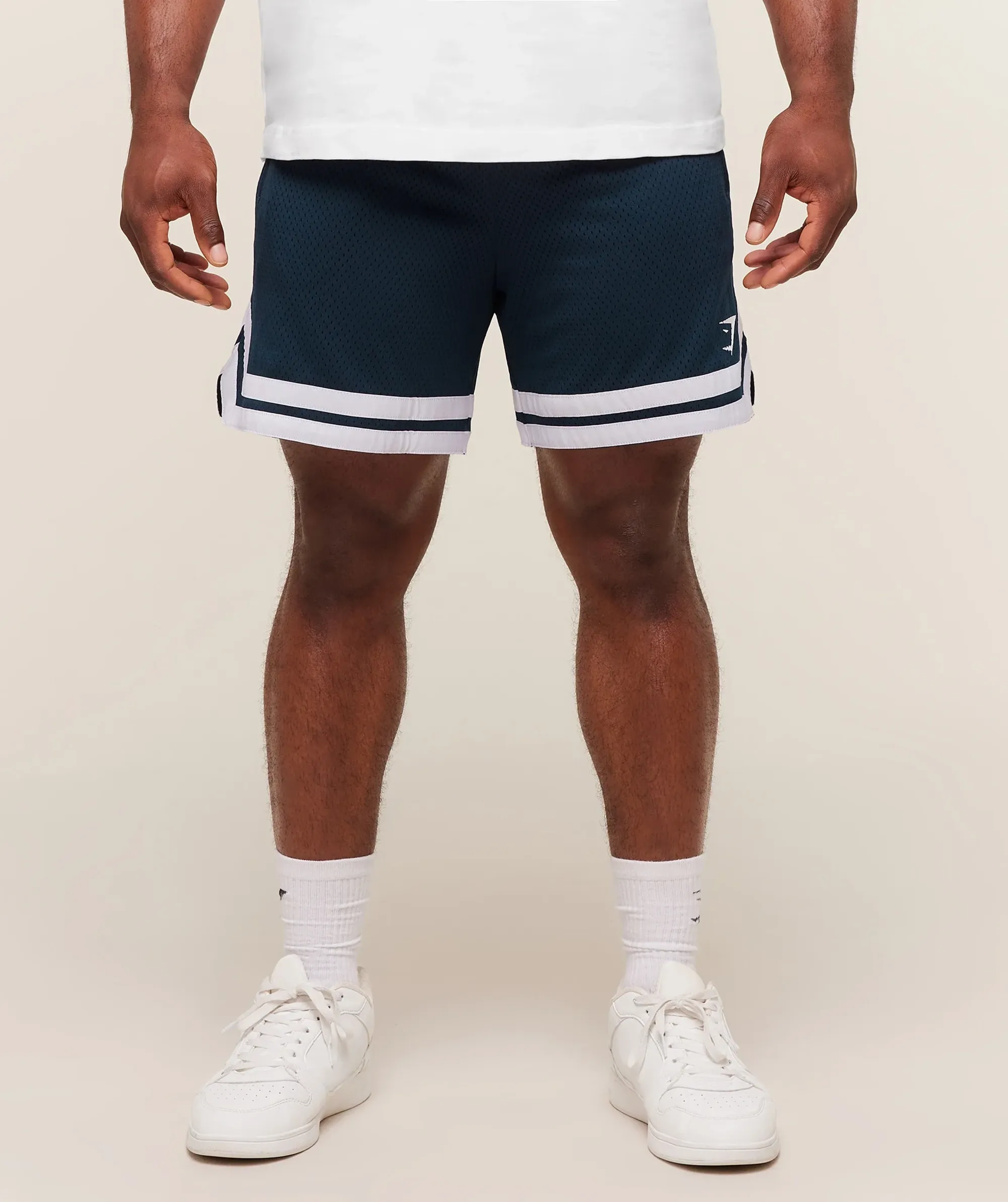  Varsity Mesh Shorts - Deep Petrol Blue