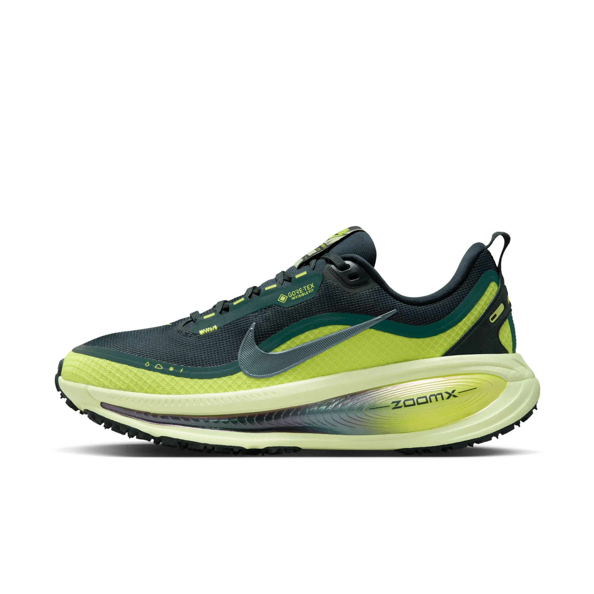 Nike Vomero 18 GORE-TEX Women's Waterproof Road Running Shoes With Reflective Design Accents - Green