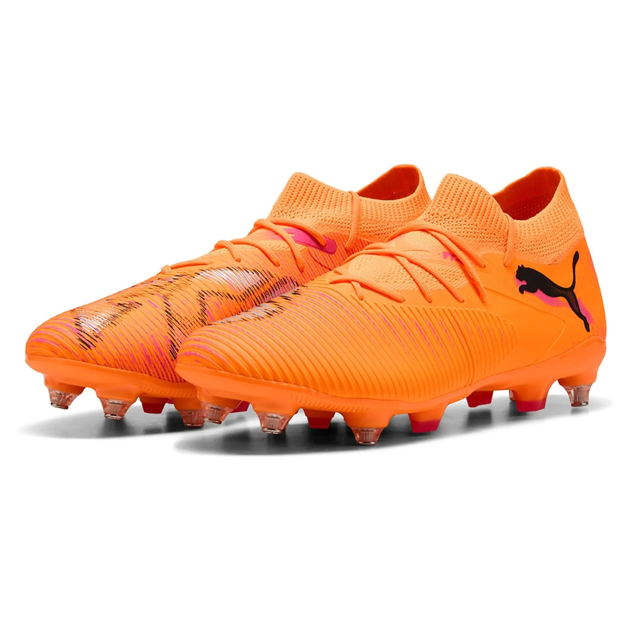 PUMA Future 8 Match MxSG Football Boots Unisex, Heat Fire/Black/Ravish