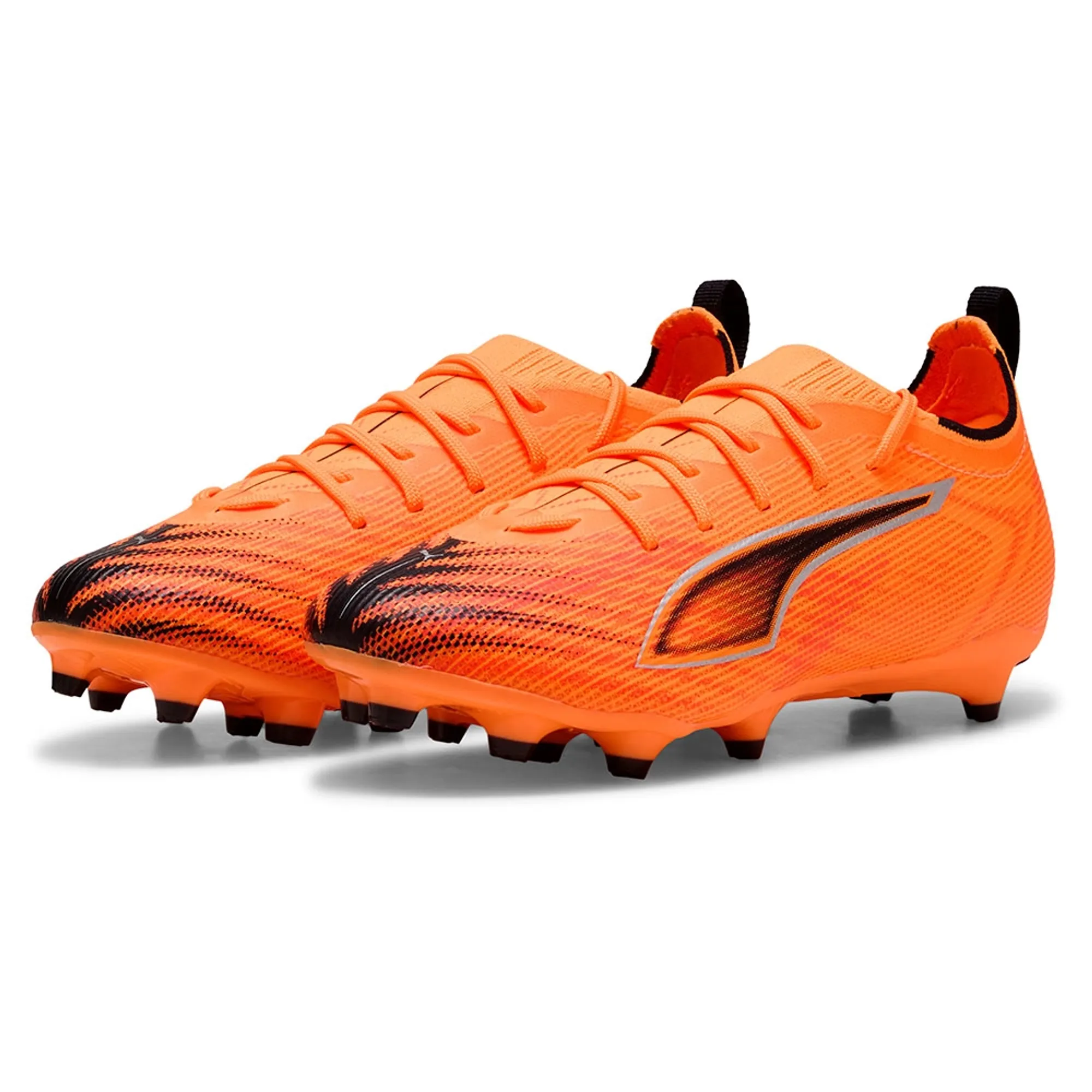 PUMA Ultra 6 Pro FG/AG Football Boots Youth, Heat Fire/Black/Glowing Red