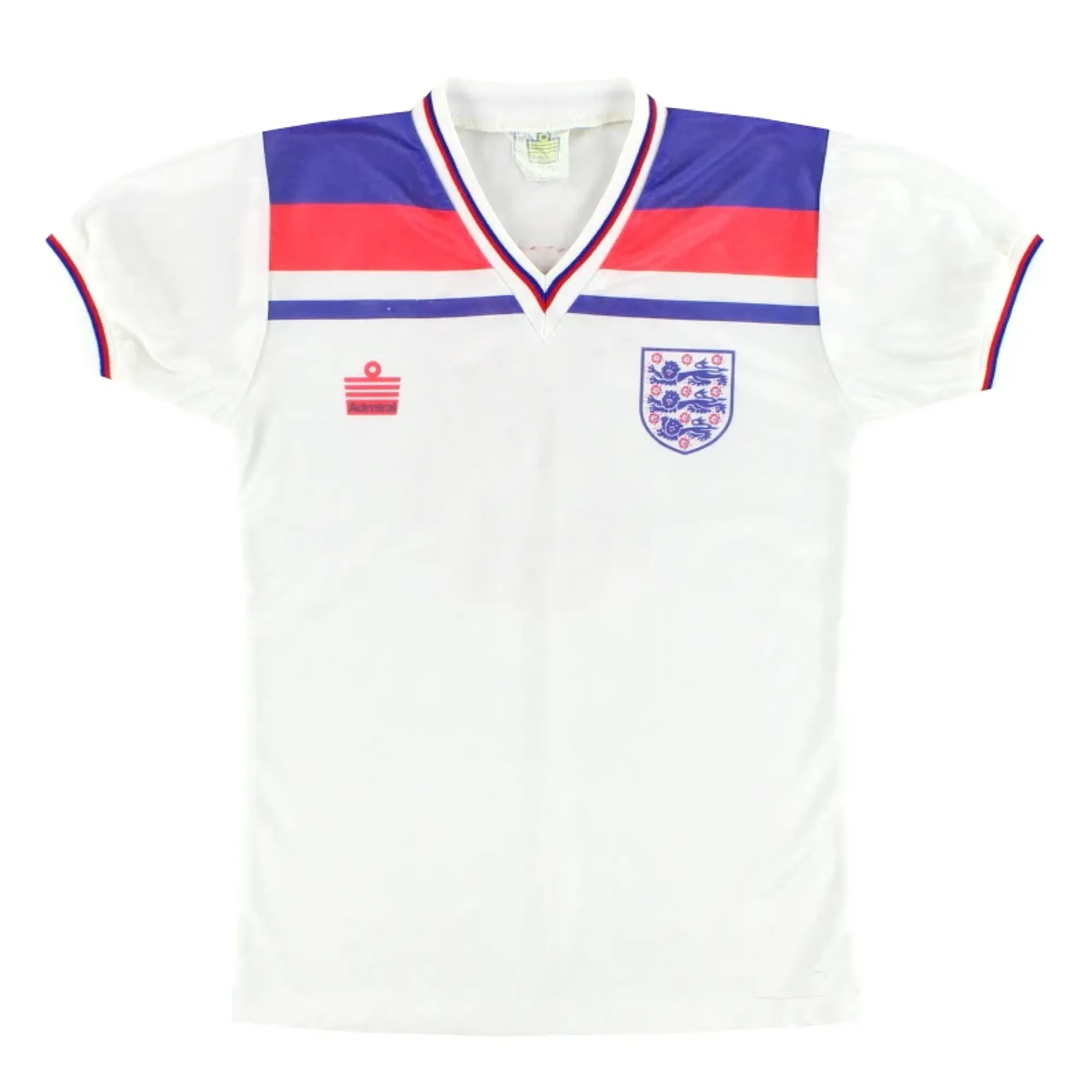 1980-83 England Admiral Home Shirt #3 Y - England / Very Good 
