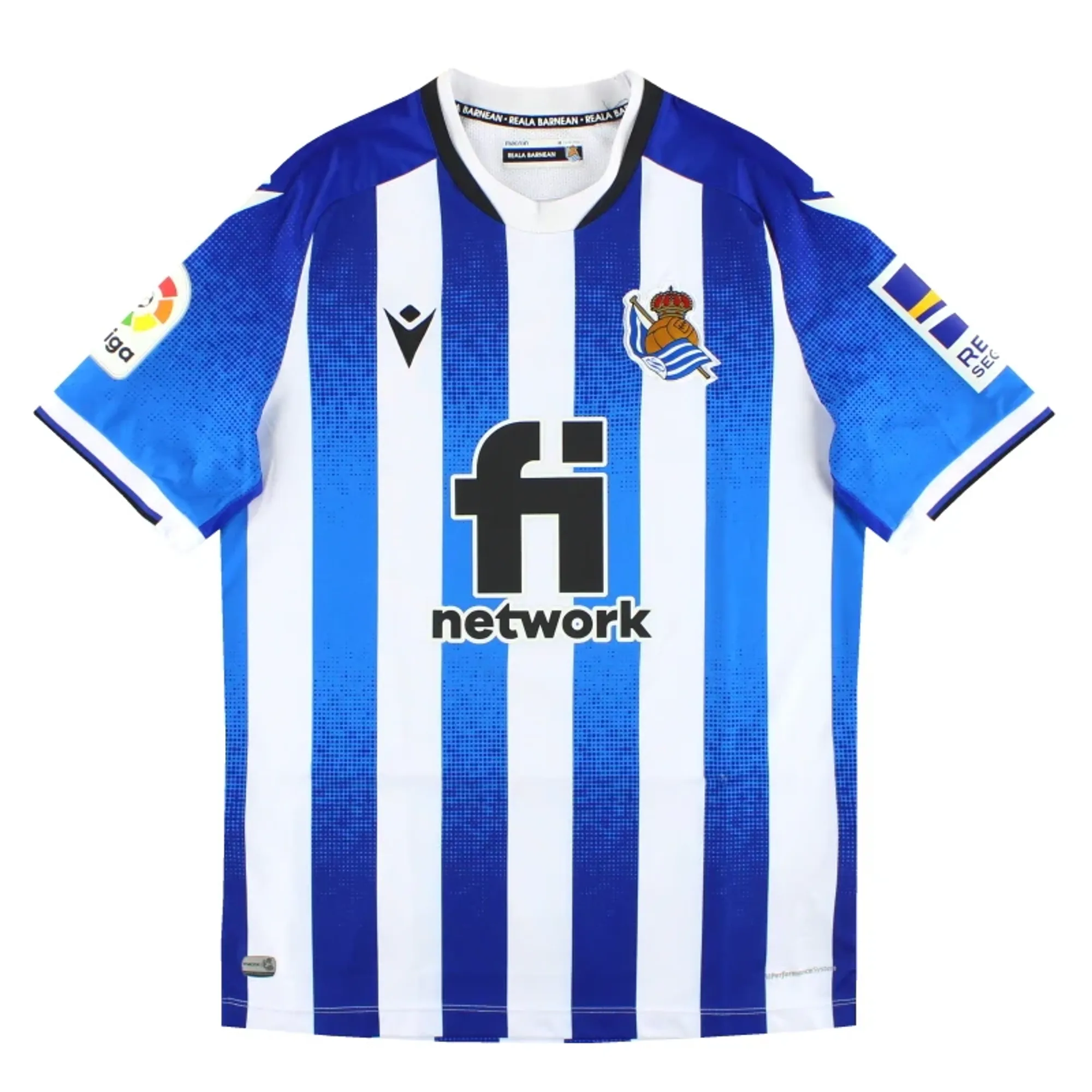 2021-22 Real Sociedad Macron Home Shirt M - Real Sociedad / Excellent 